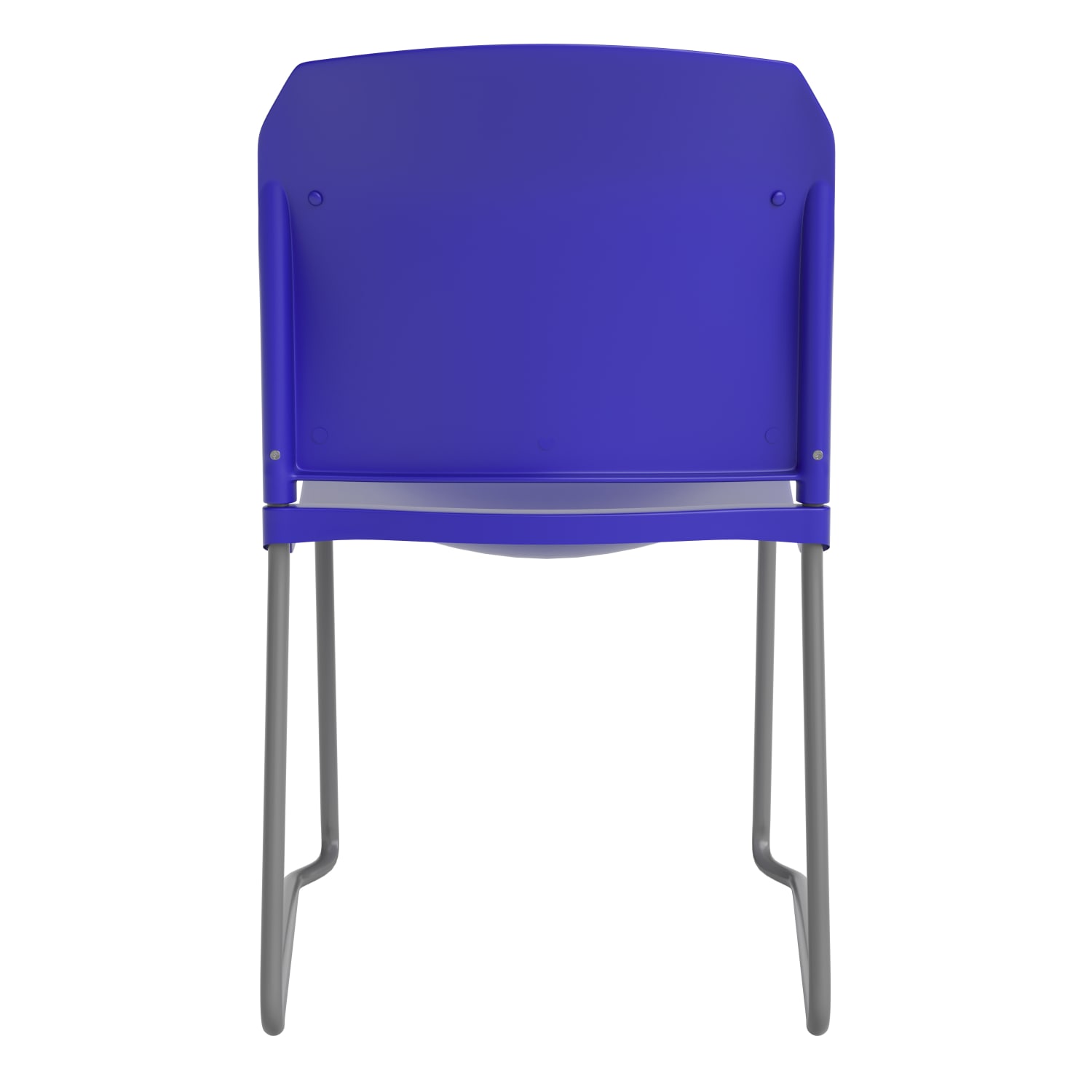 Flash Furniture HERCULES Series Full-Back Contoured Stacking Chair With Sled Base, Blue - Image 9