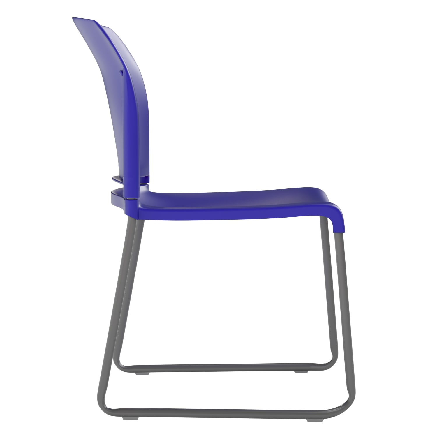 Flash Furniture HERCULES Series Full-Back Contoured Stacking Chair With Sled Base, Blue - Image 10