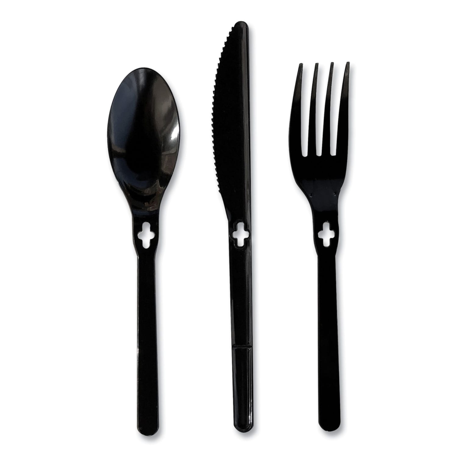 WeGo Polystyrene Forks, Black, Carton Of 1,000 Forks - Image 4
