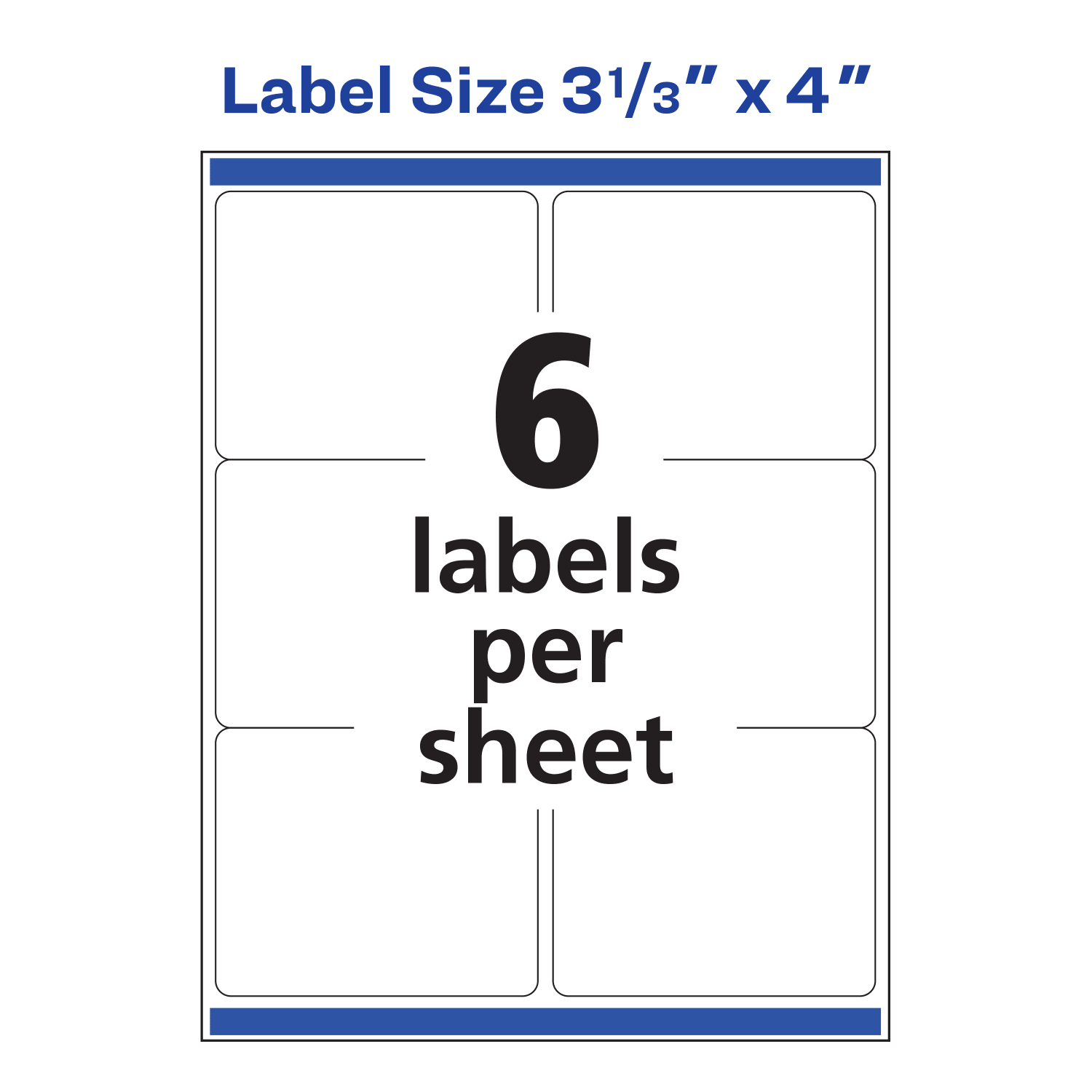 Avery Glossy Permanent Labels With Sure Feed, 94215-WGP100, Rectangle, 3-1/3in x 4in, White, Pack Of 600 - Image 6