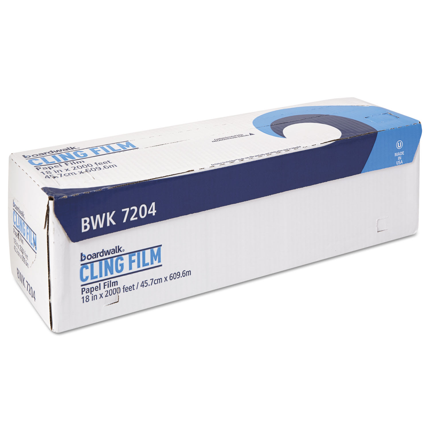 Boardwalk PVC Food Wrap Film, 18in x 2000ft, Clear - Image 4