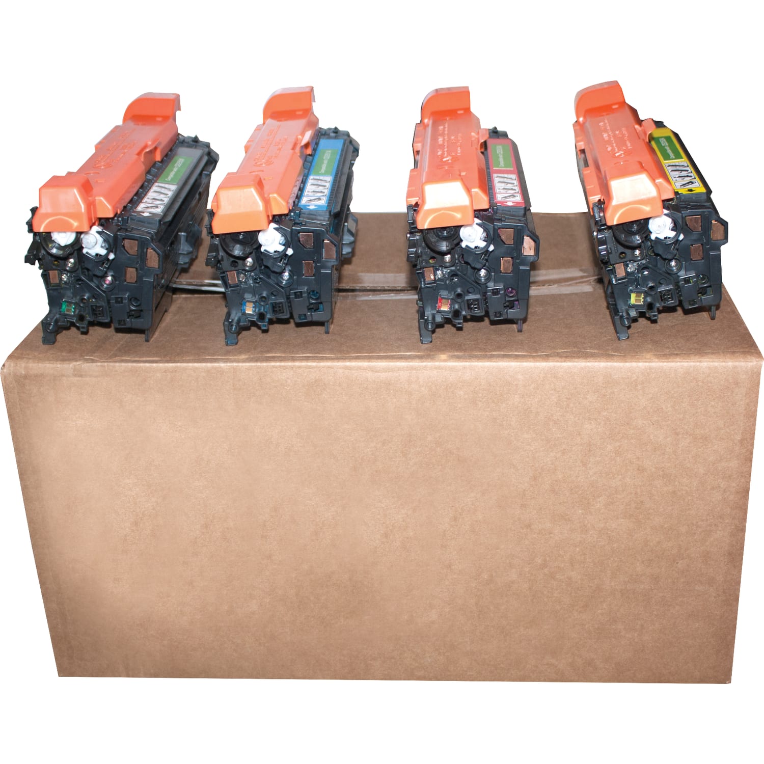 M&A Global Remanufactured Black And Cyan, Magenta, Yellow Toner Cartridge Replacement For HP 504A, CE250A, CE251A, CE252A, CE253A, Pack Of 4 - Image 4