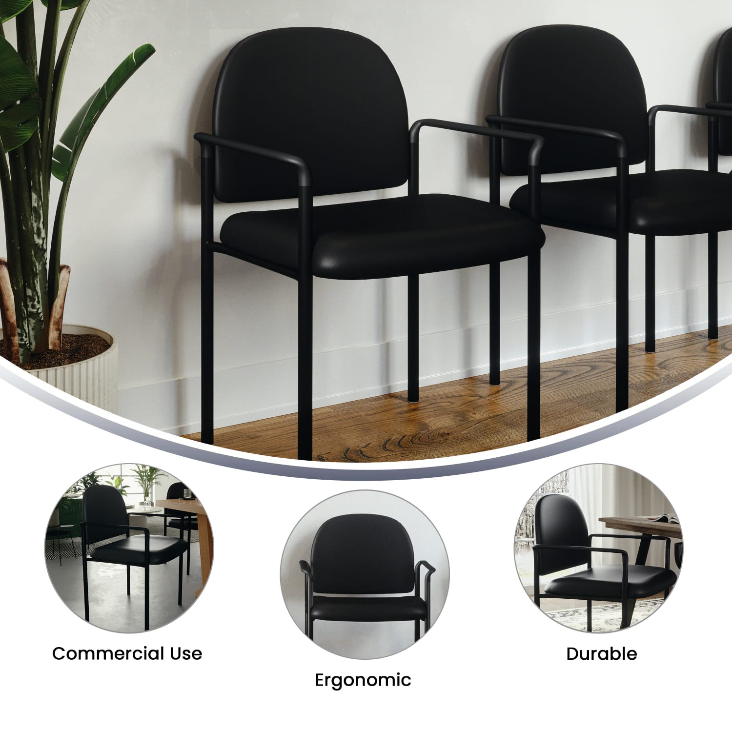 Flash Furniture Vinyl Comfortable Stackable Steel Side Chair With Arms Black PopularChairscom Flash Furniture Vinyl Comfortable Stackable Steel Side Chair With Arms Black PopularChairscom