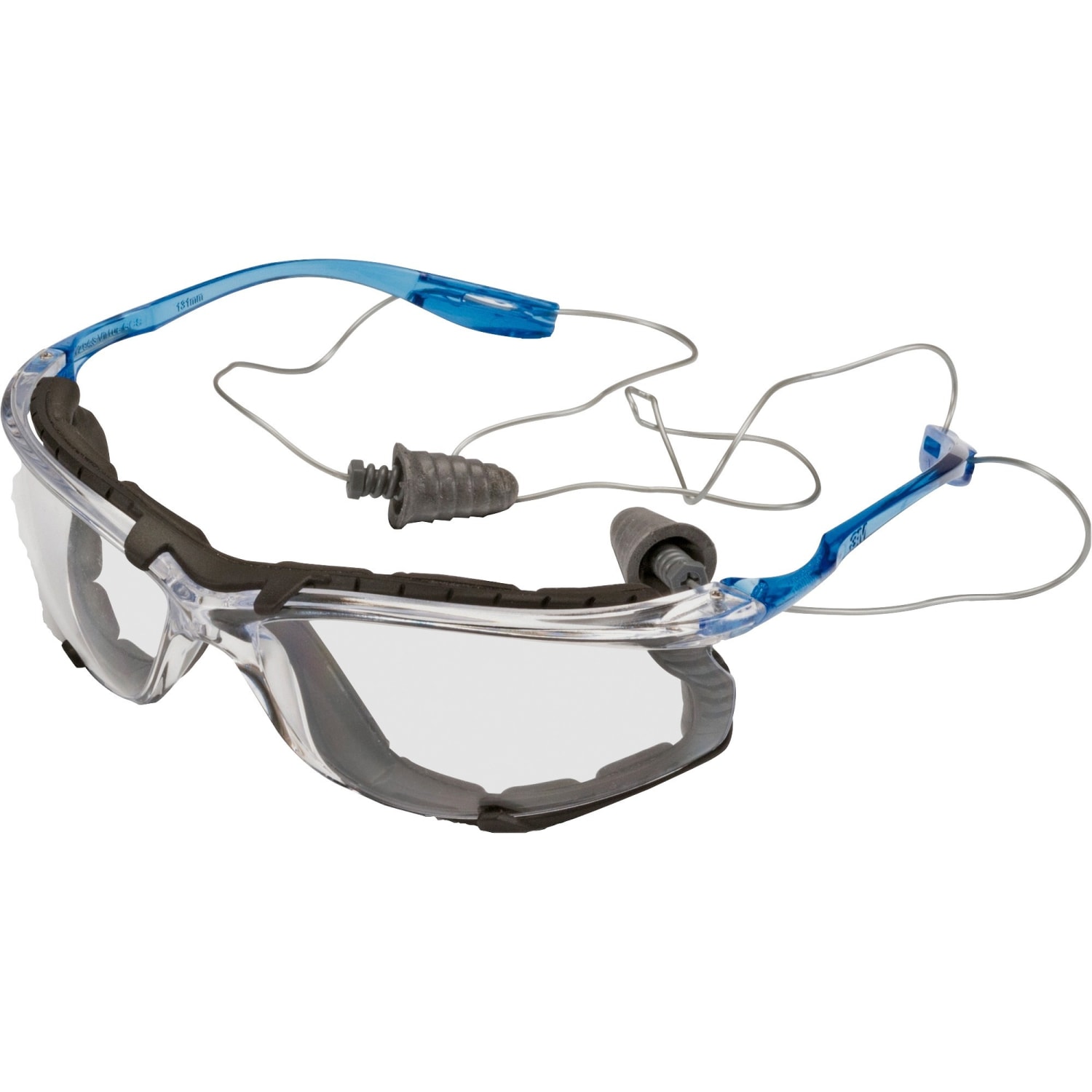 3M Virtua CCS Protective Eyewear - Ultraviolet Protection - Blue - Clear Lens - Comfortable, Wraparound Lens, Lightweight, Corded, Anti-fog - 1 Each - Image 4