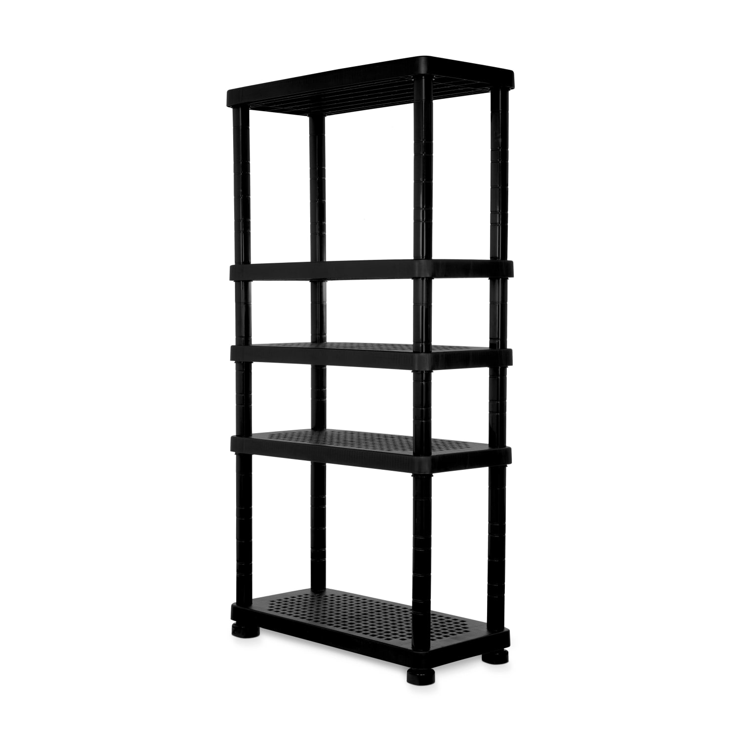 Inval 5-Level Modular Adjustable Shelf, 75inH x 17-3/4inW x 35-13/16inD, Black - Image 3