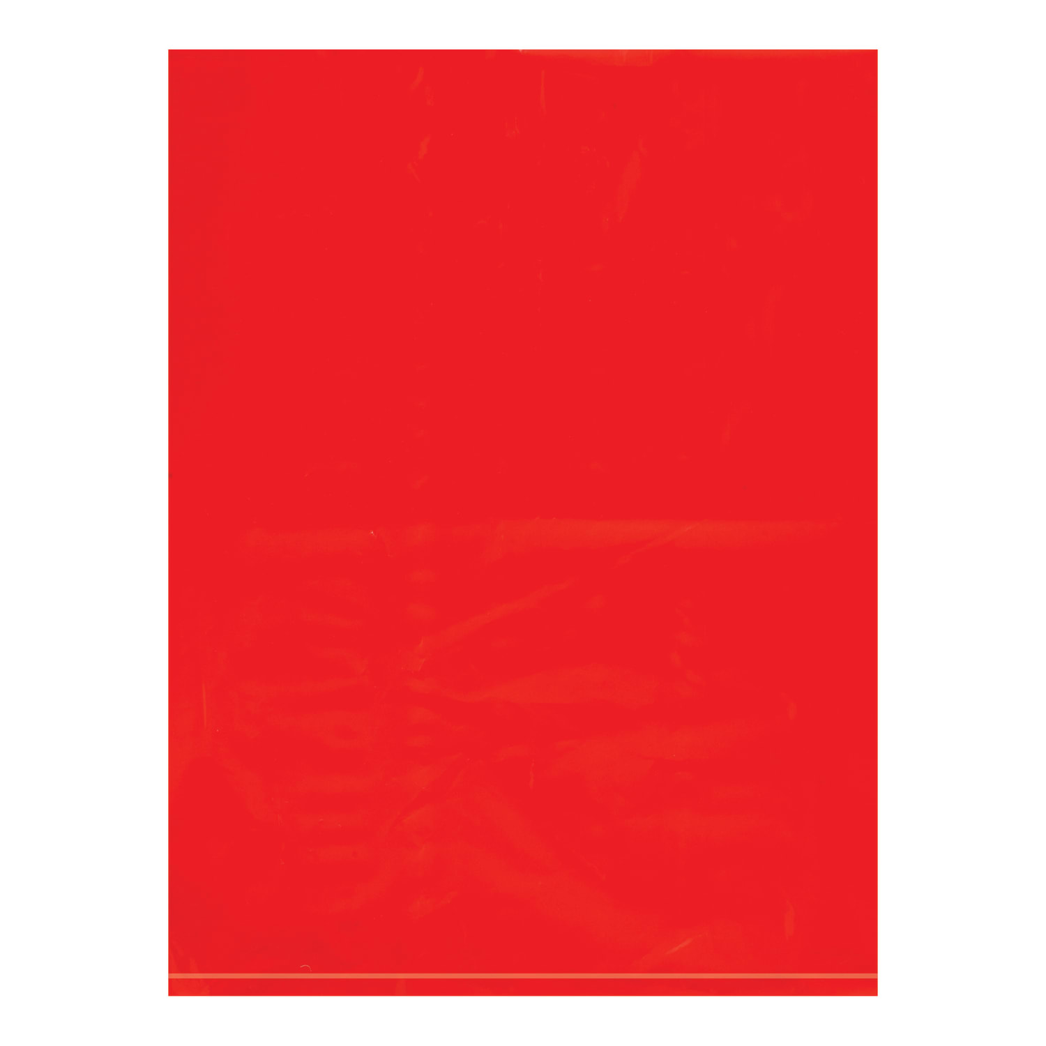 Partners Brand 2 Mil Colored Flat Poly Bags, 9in x 12in, Red, Case Of 1000