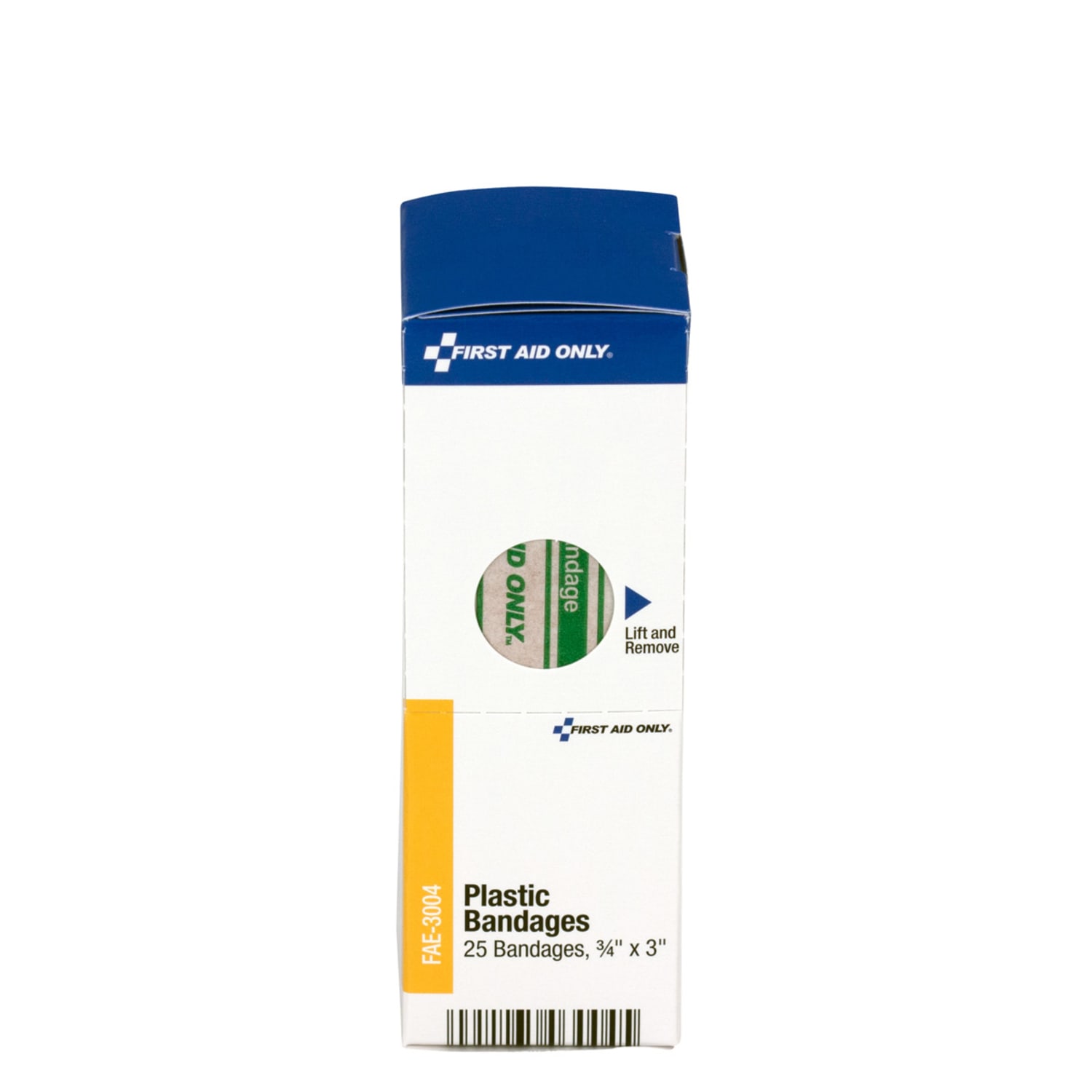 First Aid Only Plastic Bandages, 3/4in x 3in, Beige, Box Of 25 - Image 3