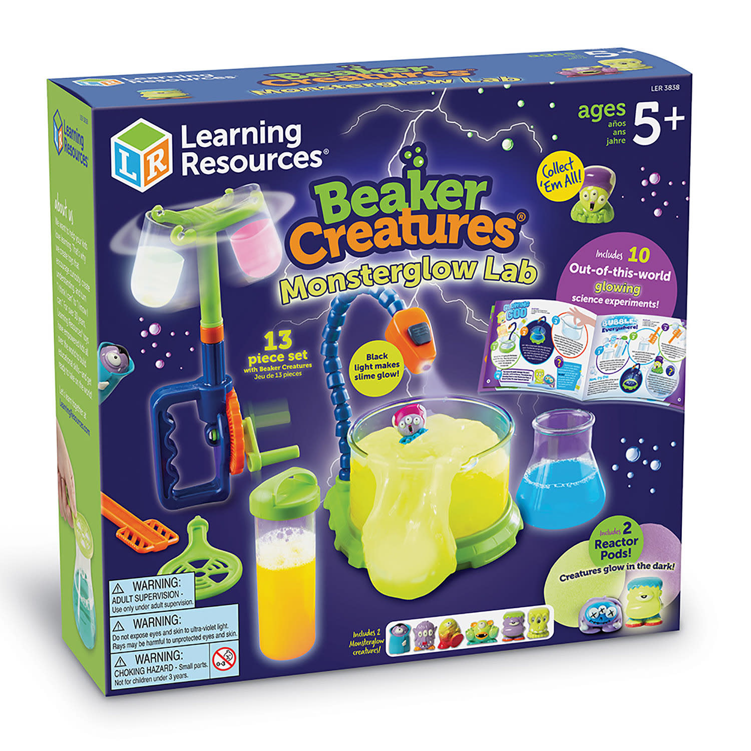 Learning Resources Beaker Creatures Monster Glow Lab - Image 5