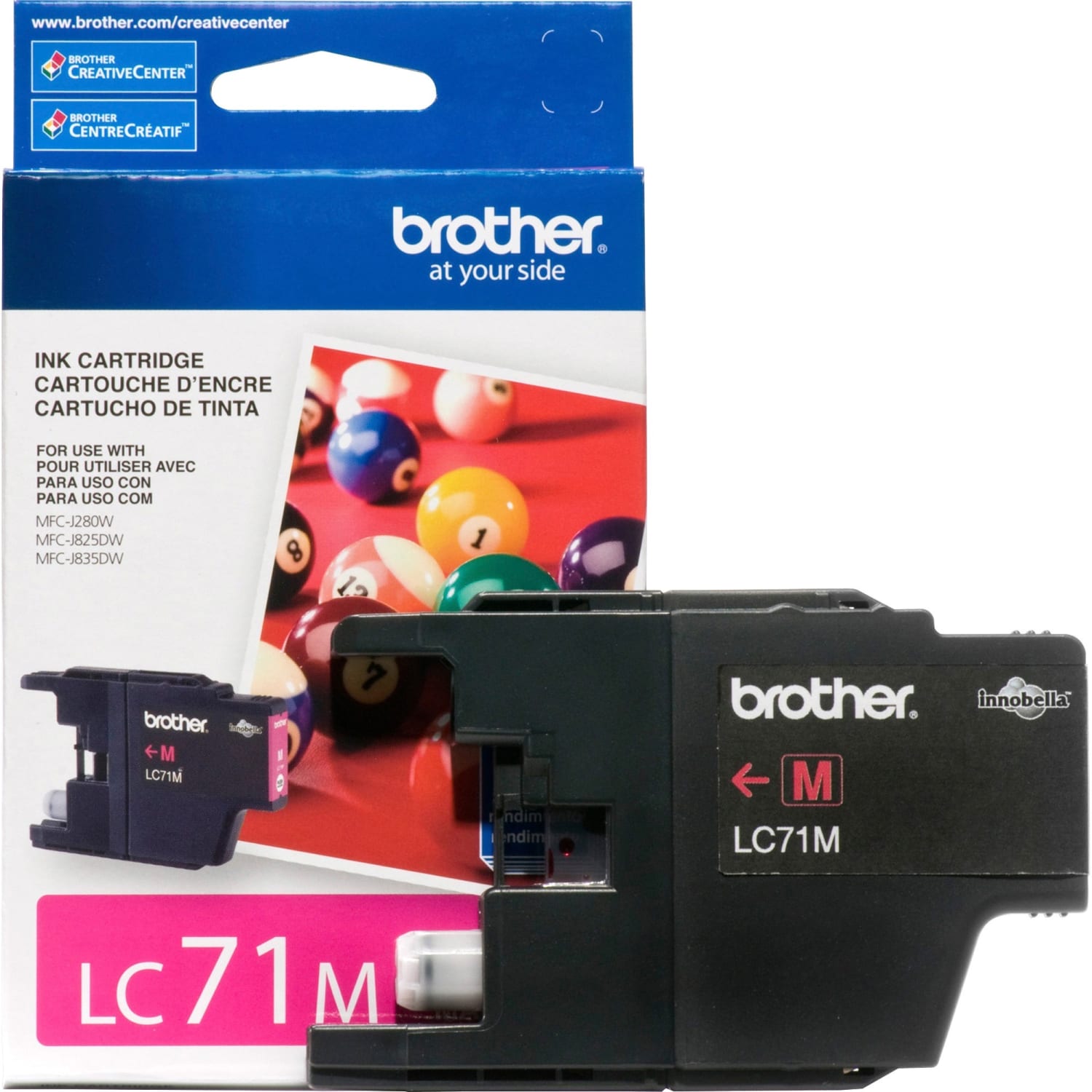 Brother LC71 Magenta Ink Cartridge, LC71M - Image 3