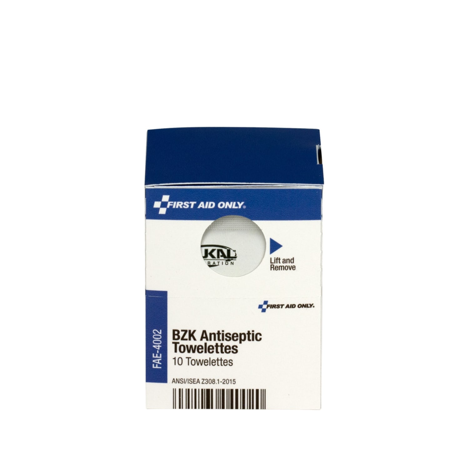 First Aid Only BZK Antiseptic Towelettes - - 4.75in Width x 7.75in Length - White - 10 / Box - Image 5