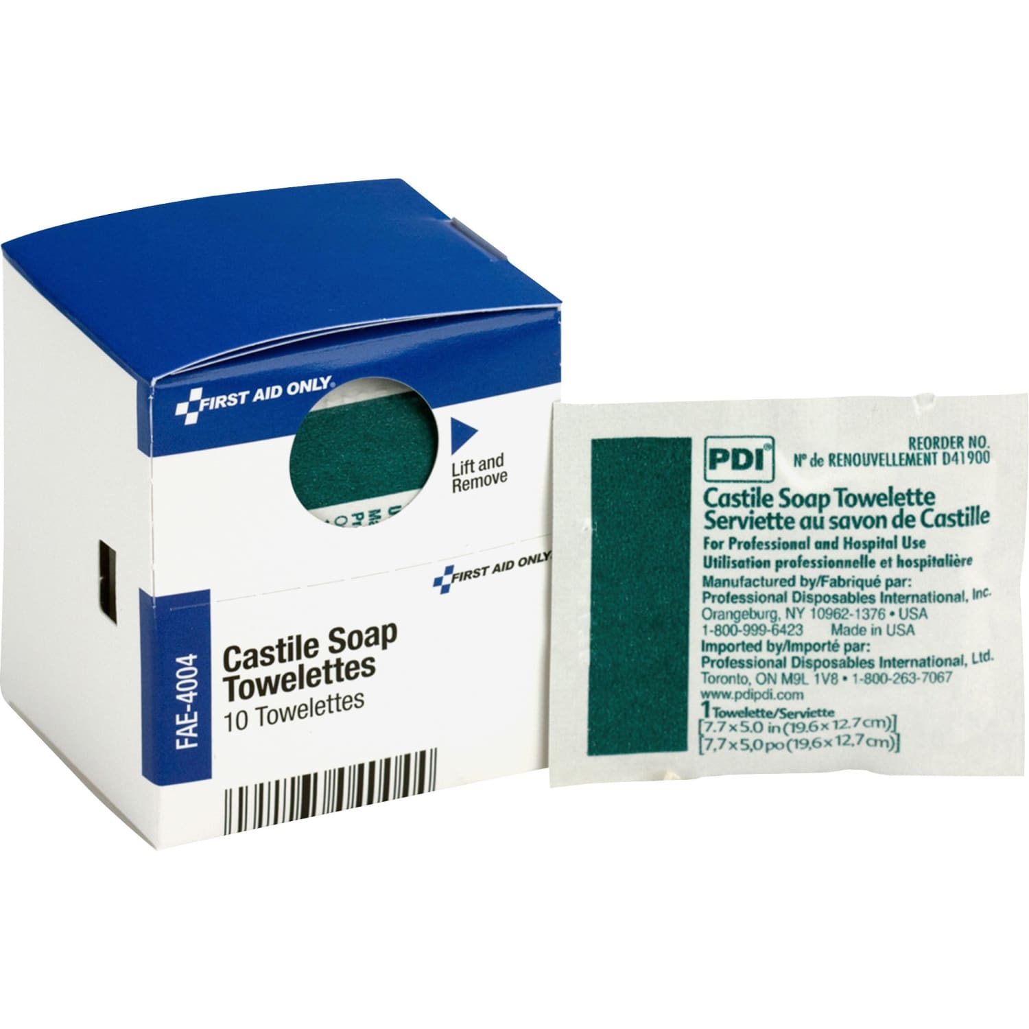 First Aid Castile Soap Towelettes, 10/Box - Image 5