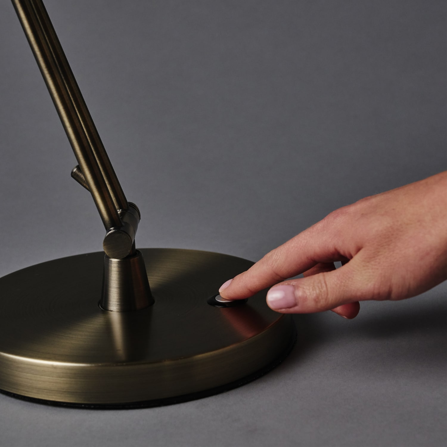 OttLite Wellness Series Refine LED Desk Lamp, Adjustable Height, 24inH, Antique Brass - Image 4