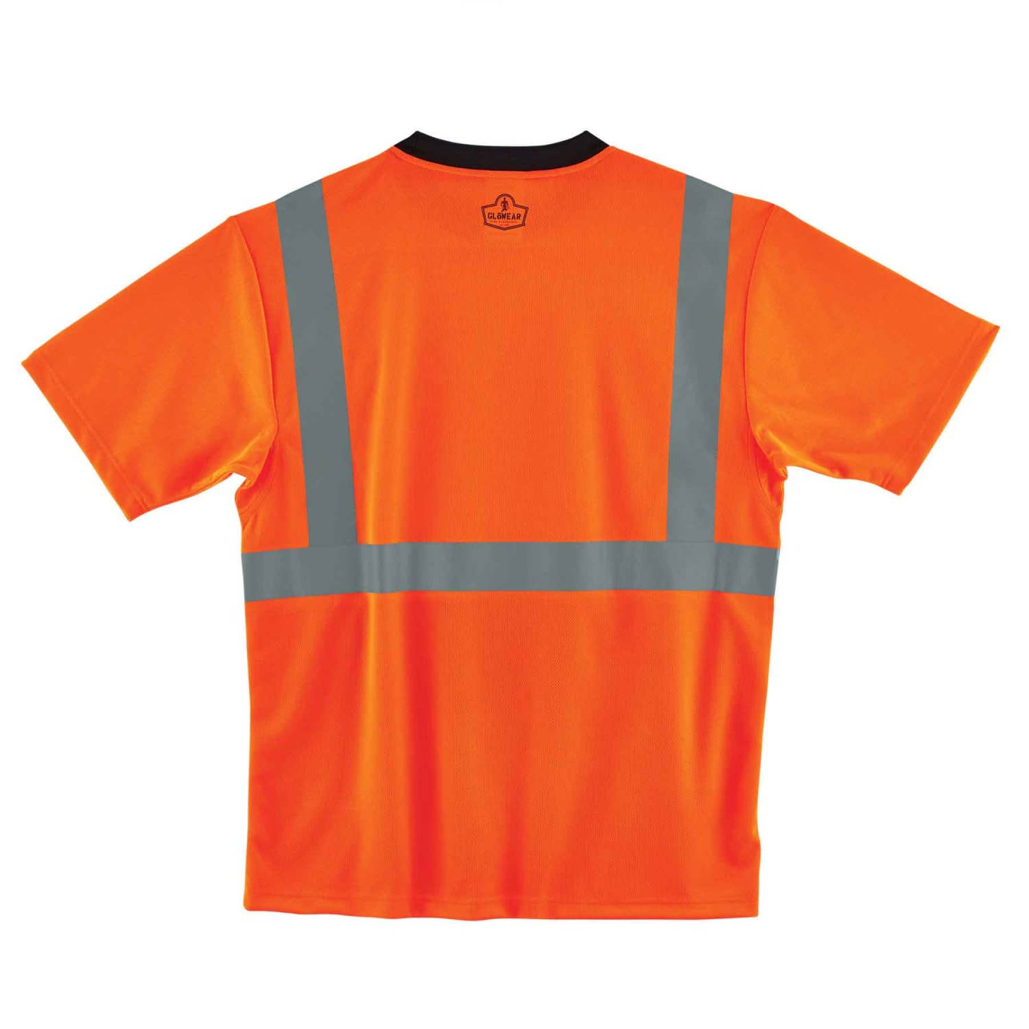 Ergodyne GloWear 8289BK Type-R Class 2 T-Shirt, Large, Black/Orange - Image 3