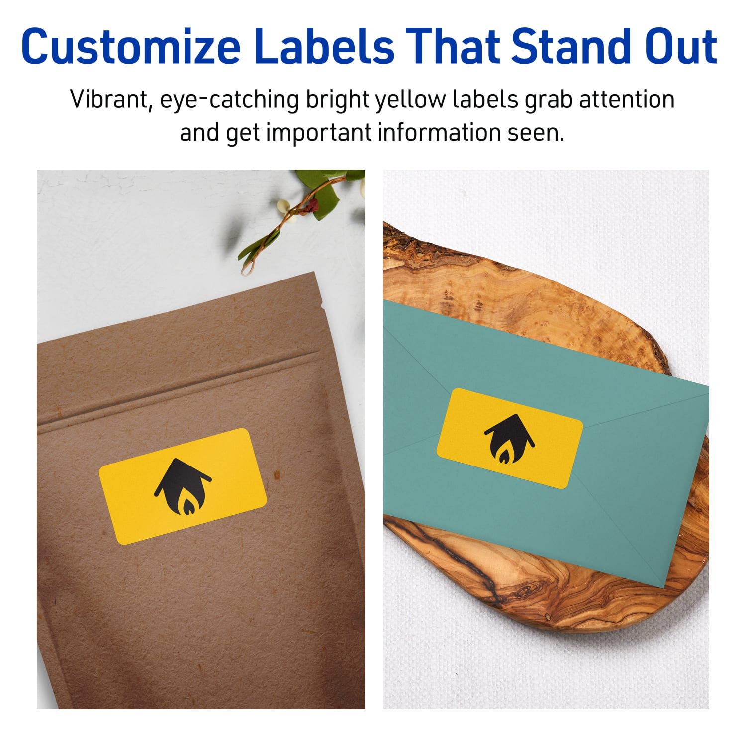 Avery Print-To-The-Edge Labels With Sure Feed Technology And Easy Peel, 94224-BYP40, Rectangle, 1in x 3in, Matte Bright Yellow, Pack of 640 - Image 4