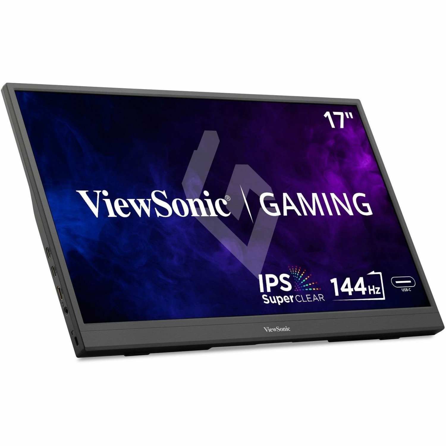 ViewSonic VX1754 17 Inch 1080p IPS Portable Gaming Monitor with 144Hz, AMD FreeSync, 2 Way Powered 60W USB C, Mini HDMI, and Buil - VX1754 - Image 3