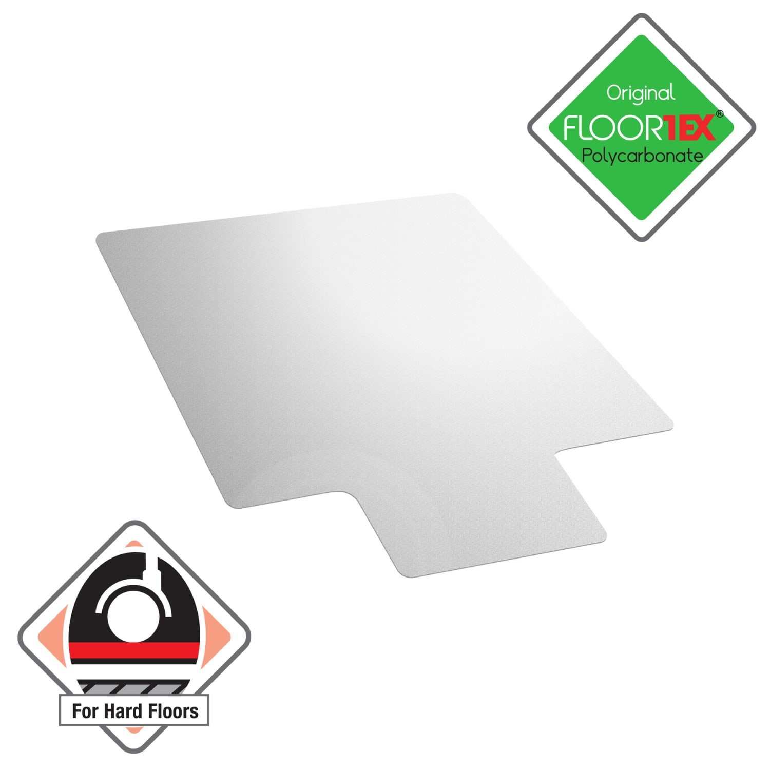 Floortex Ultimat Polycarbonate Lipped Chair Mat For Hard Floors, 35in x 47in, Clear - Image 5