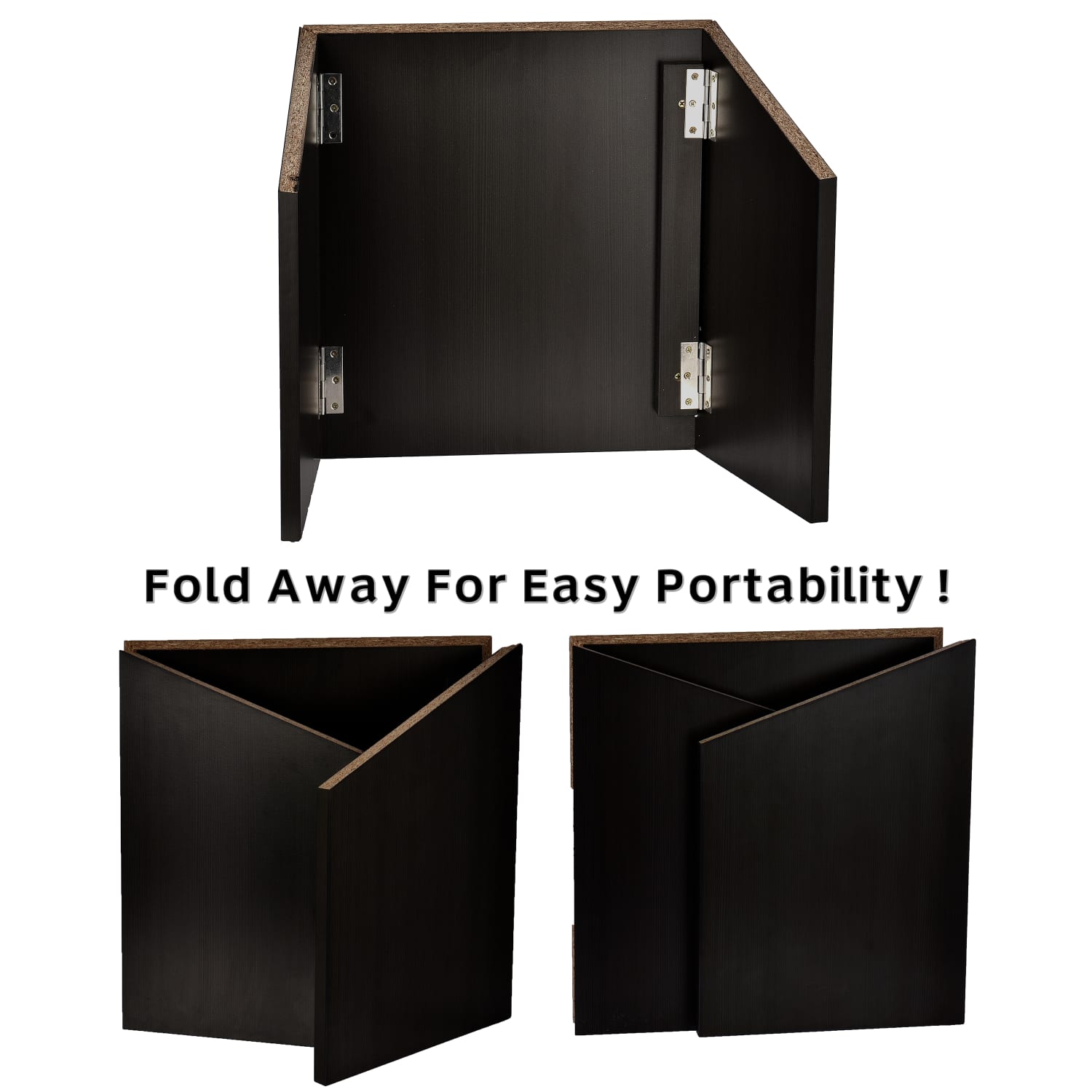 Alpine AdirOffice Foldable Tabletop Podium Lectern, 19inH x 27inW x 16inD, Black - Image 6
