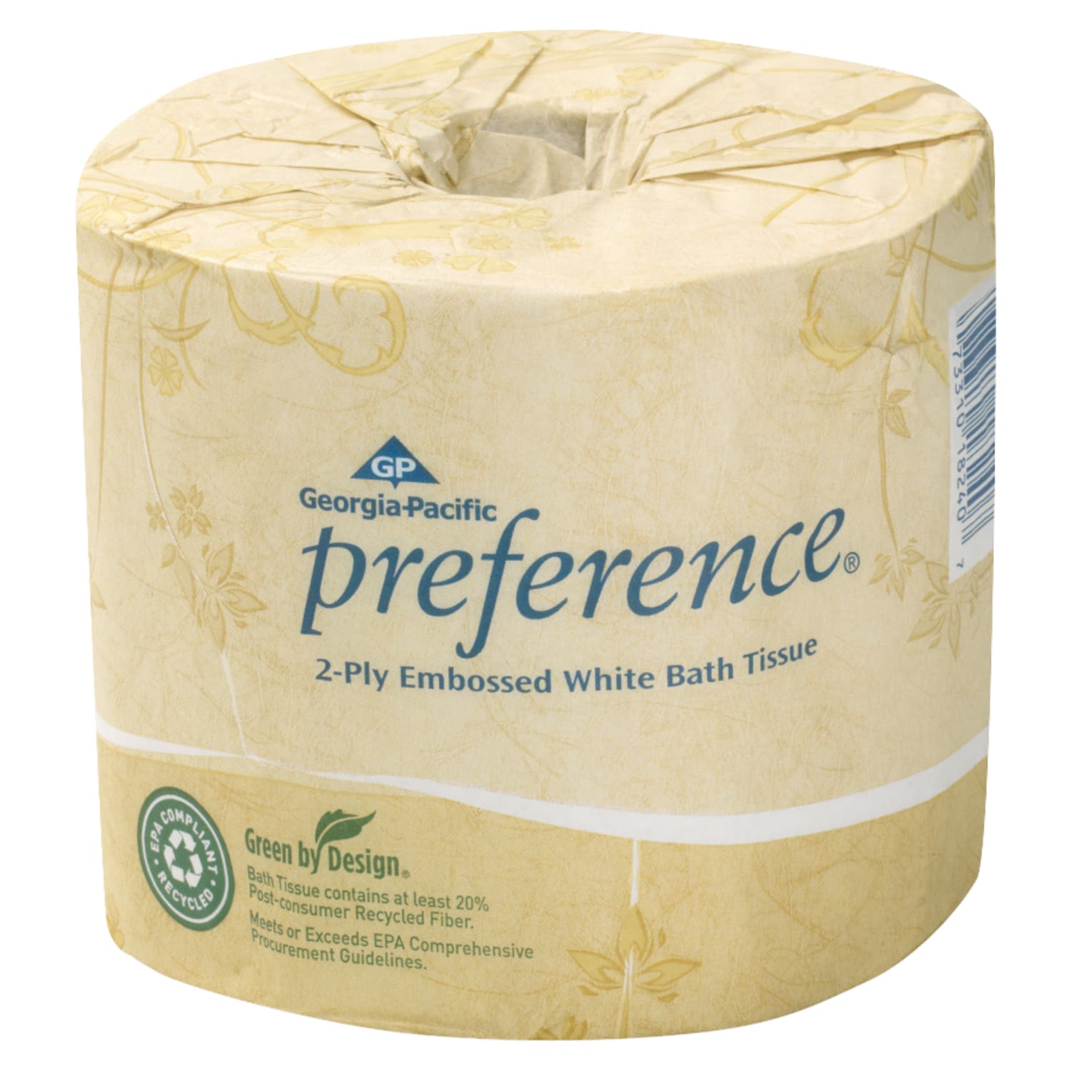 Pacific Blue Select Bathroom Tissue, 95% Recycled, White, 550 Sheets Per Roll, Carton Of 80 Rolls