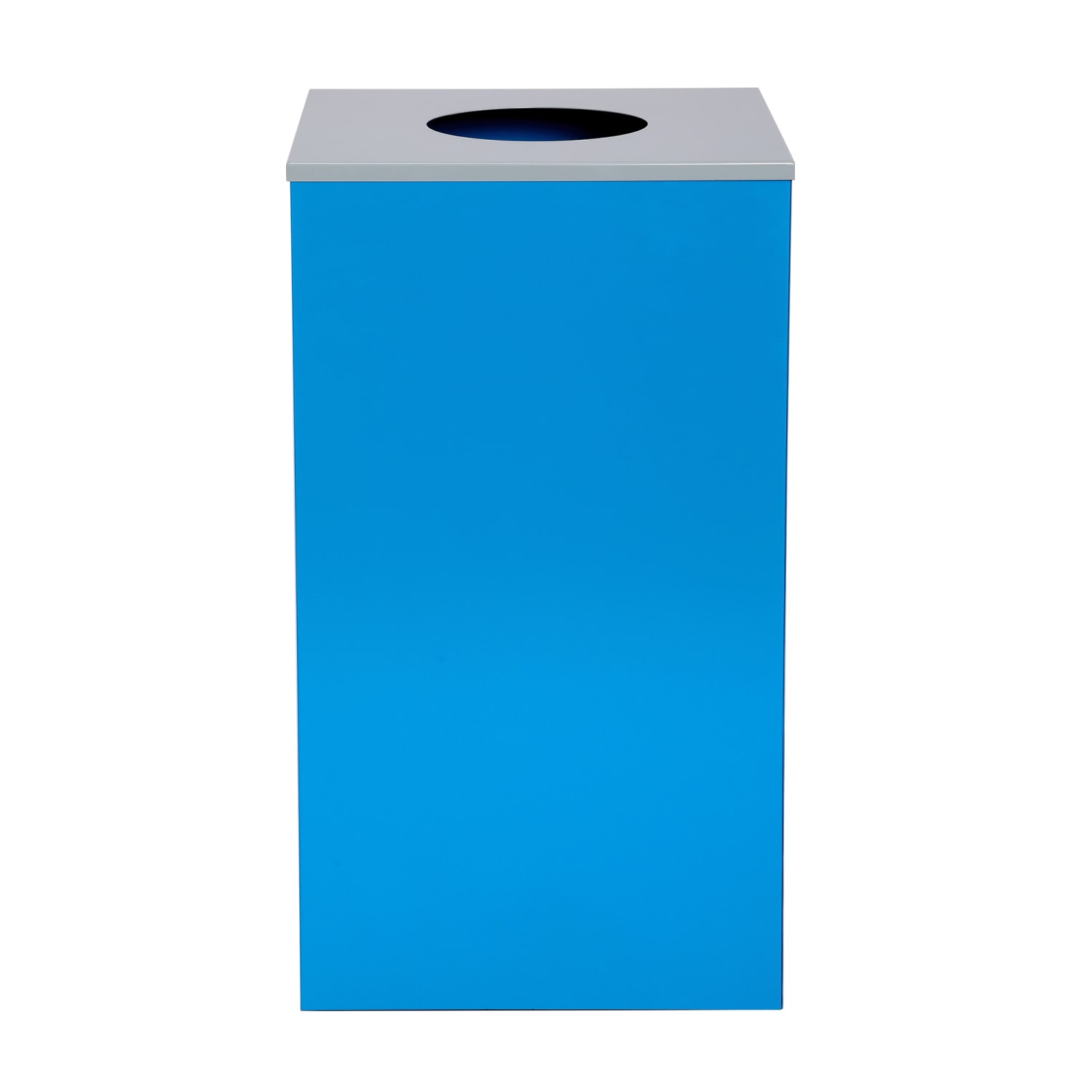 Alpine Industries Stainless-Steel Open Top Mixed Recycling, Compost And Trash Can Set With Square And Circle Lids, 29 Gallons, 30inH x 16-15/16inW x 16-15/16inD, Black/Blue/Green, Set Of 3 Trash Cans - Image 4