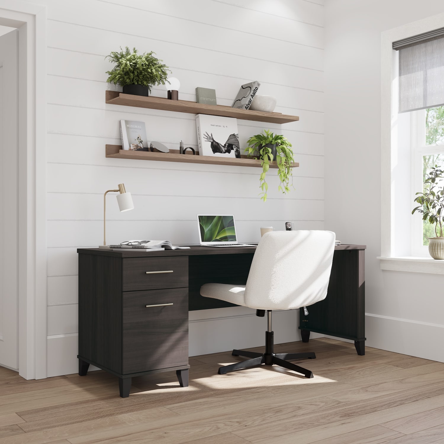 Bush Business Furniture Somerset 72inW Office Computer Desk With Drawers, Storm Gray, Standard Delivery - Image 3