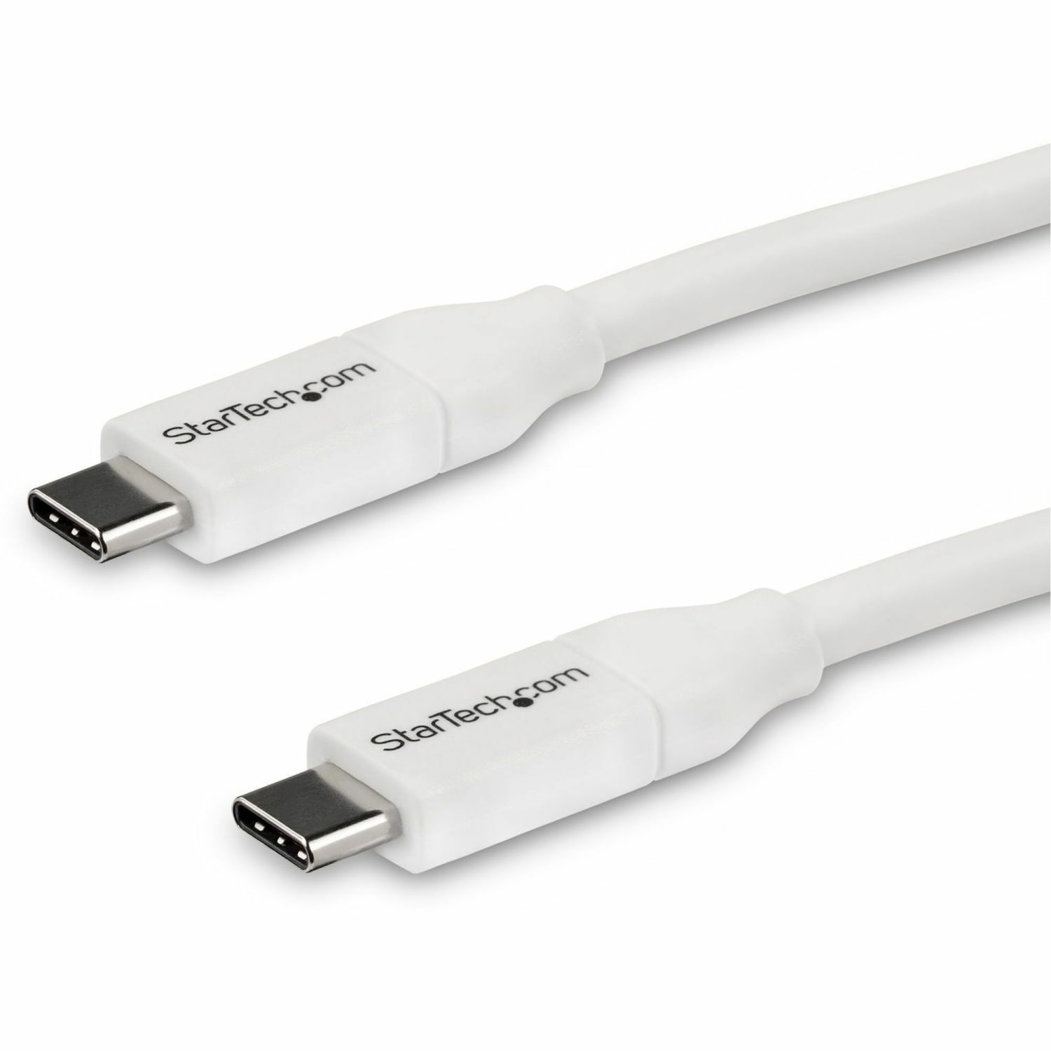StarTech.com 4m 13 ft USB C to USB C Cable w/ 5A PD - M/M - White - USB 2.0 - USB-IF Certified - USB Type C Cable - USB2C5C4MW