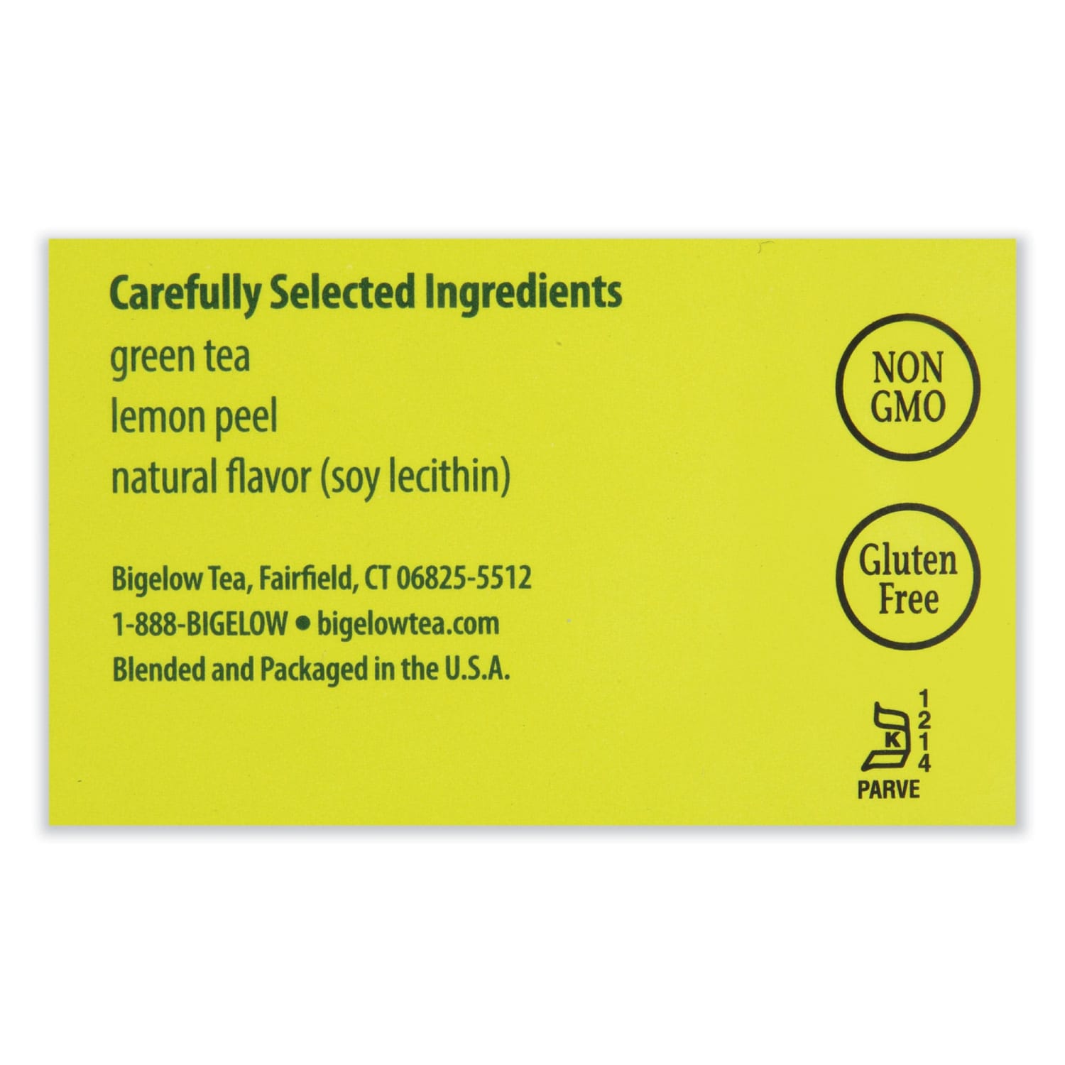 Bigelow Green Tea with Lemon, 0.34 lb, Box Of 28 Tea Bags - Image 3