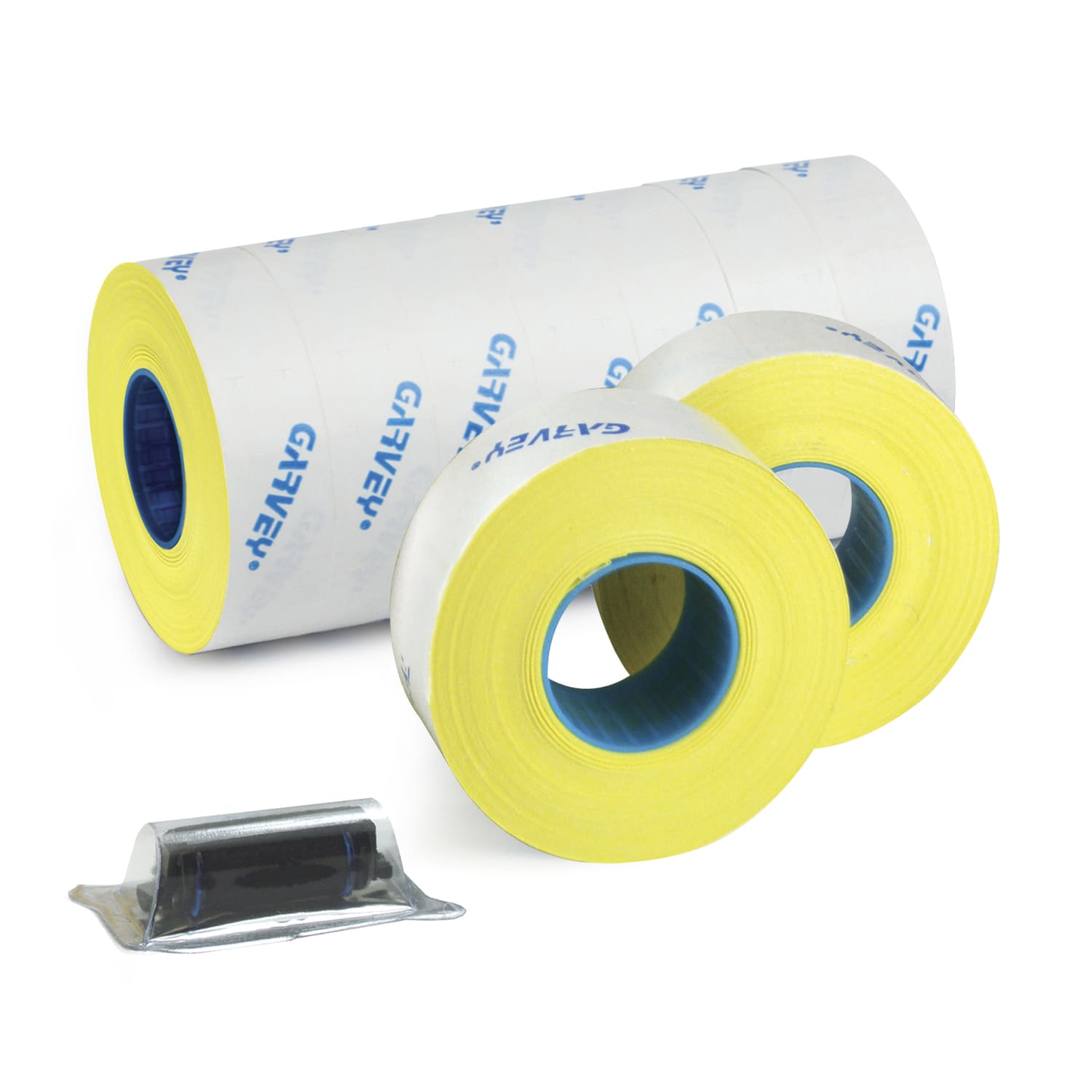 Garvey Price Marking Labels, Fluorescent Yellow, 1,200 Labels Per Roll, Pack Of 9 Rolls