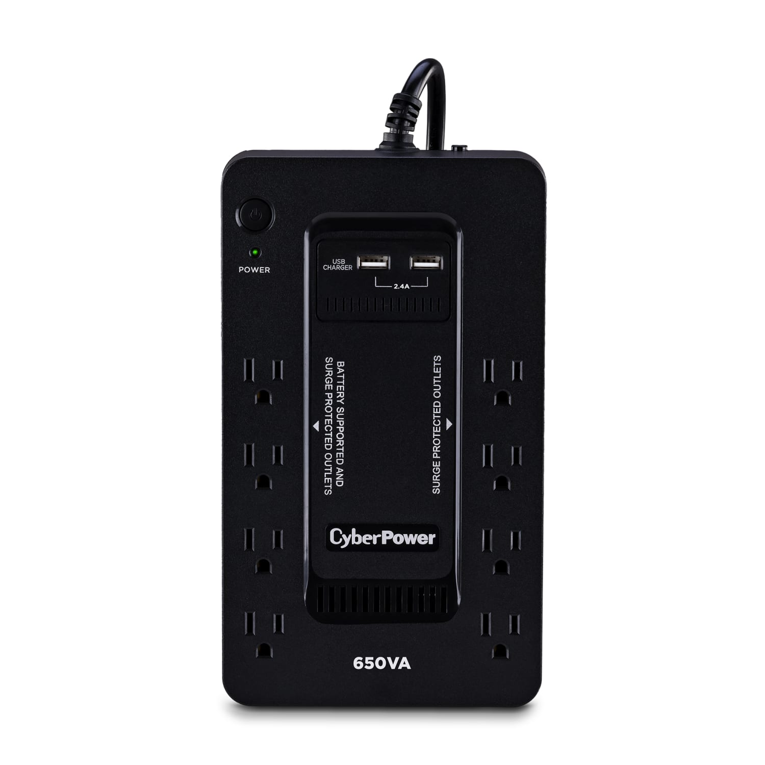 CyberPower Cyber Power Standby 8 Outlet Uninterruptible Power Supply System, 650VA/360W, SX650U
