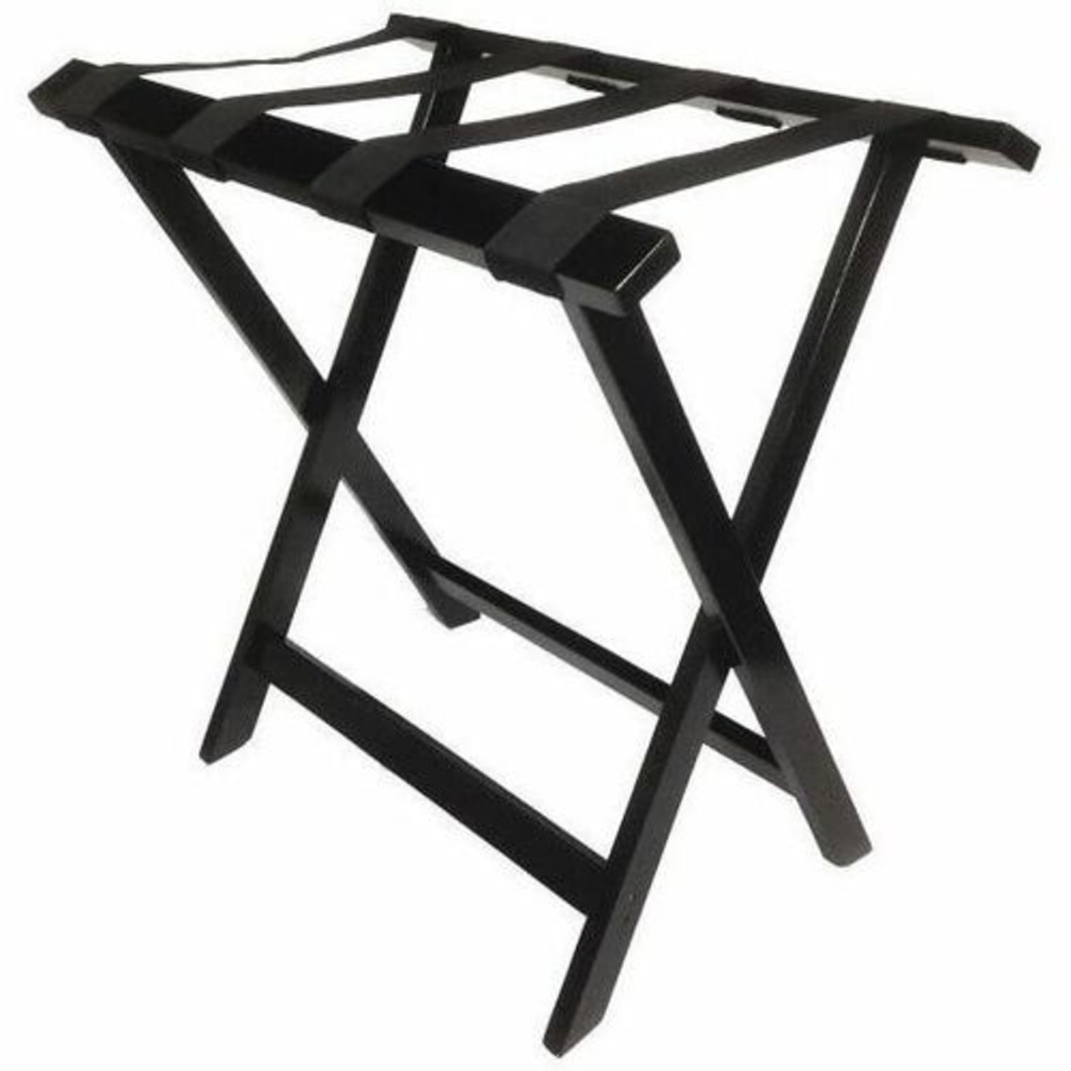 Hospitality 1 Source Wooden Luggage Racks, 26in x 26in x 17in, Espresso, Pack Of 4 Racks - Image 3