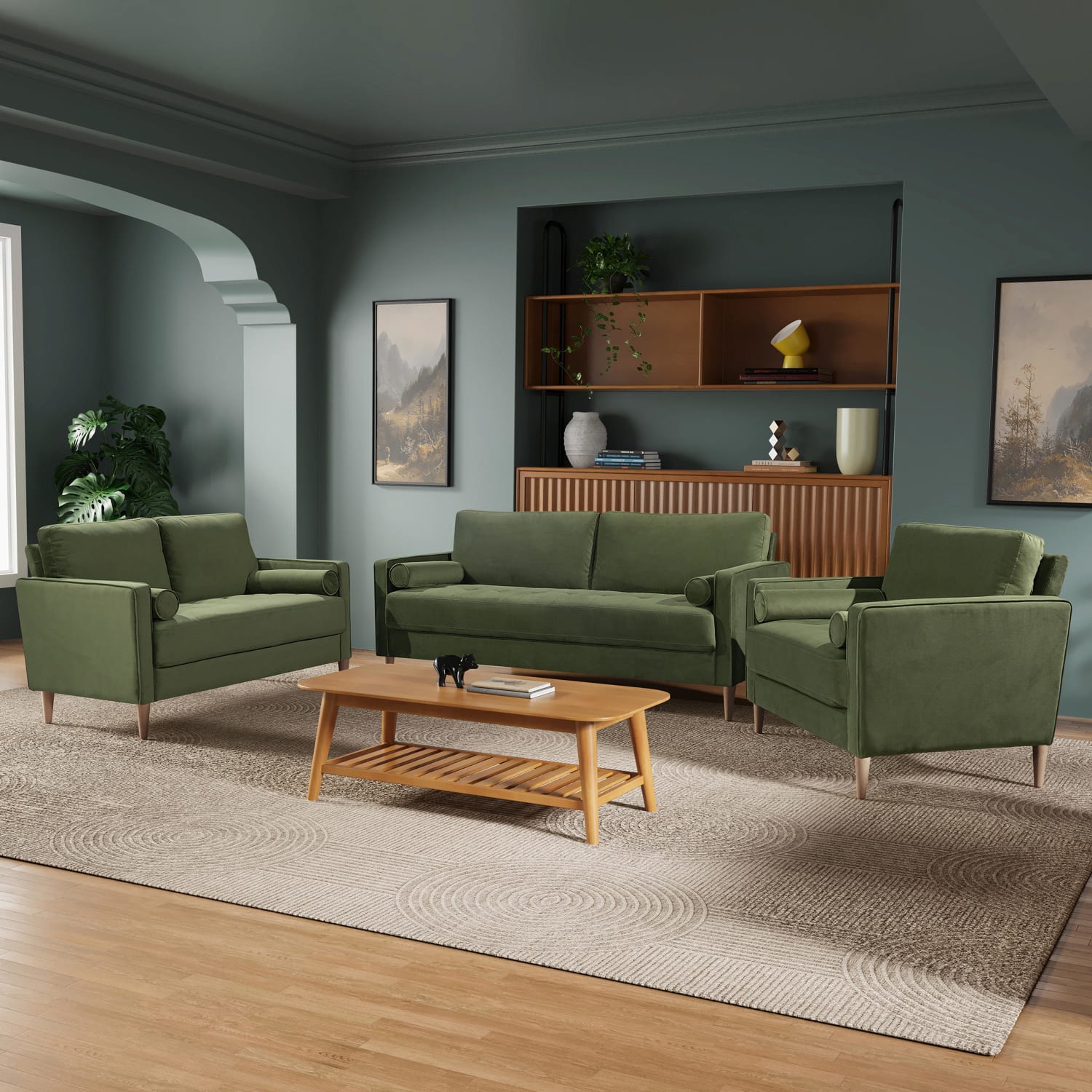 Lifestyle Solutions Lillian Chair OliveNatural PopularChairscom