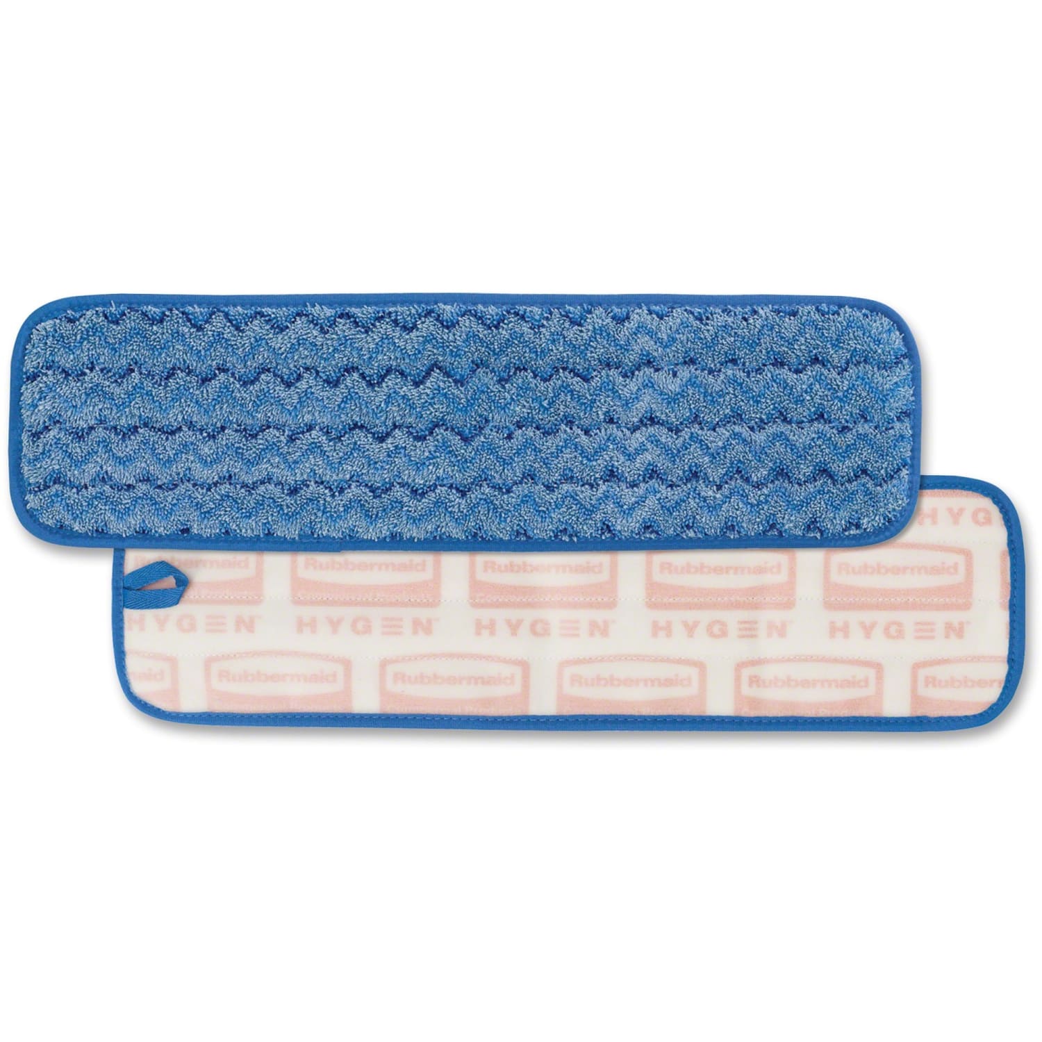 Rubbermaid Commercial Hygen 18in Microfiber Wet Pad - 5.2in Width x 18in Length - Durable - MicroFiber - Blue - 1 Each - Image 3