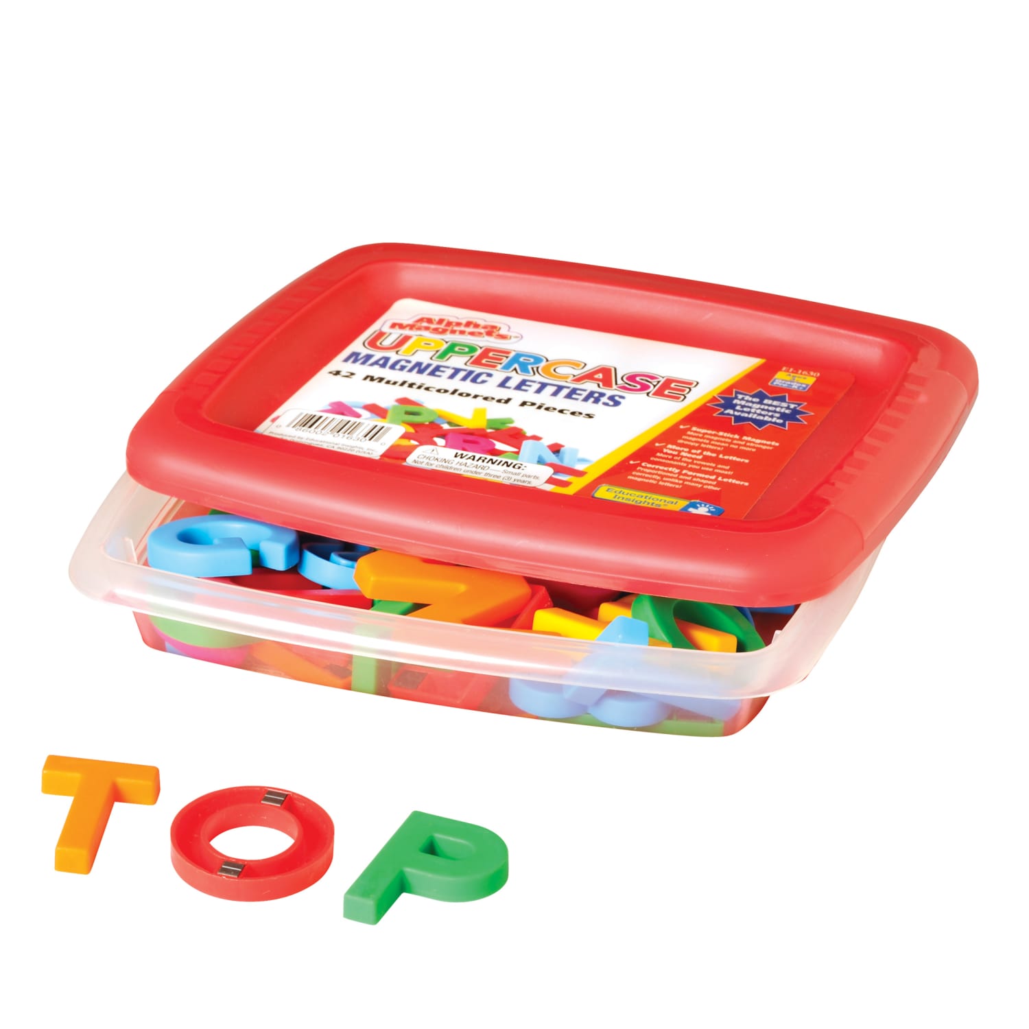 Educational Insights AlphaMagnets, Uppercase, Multicolor, 42 Magnets Per Pack, Set Of 2 Packs - Image 3