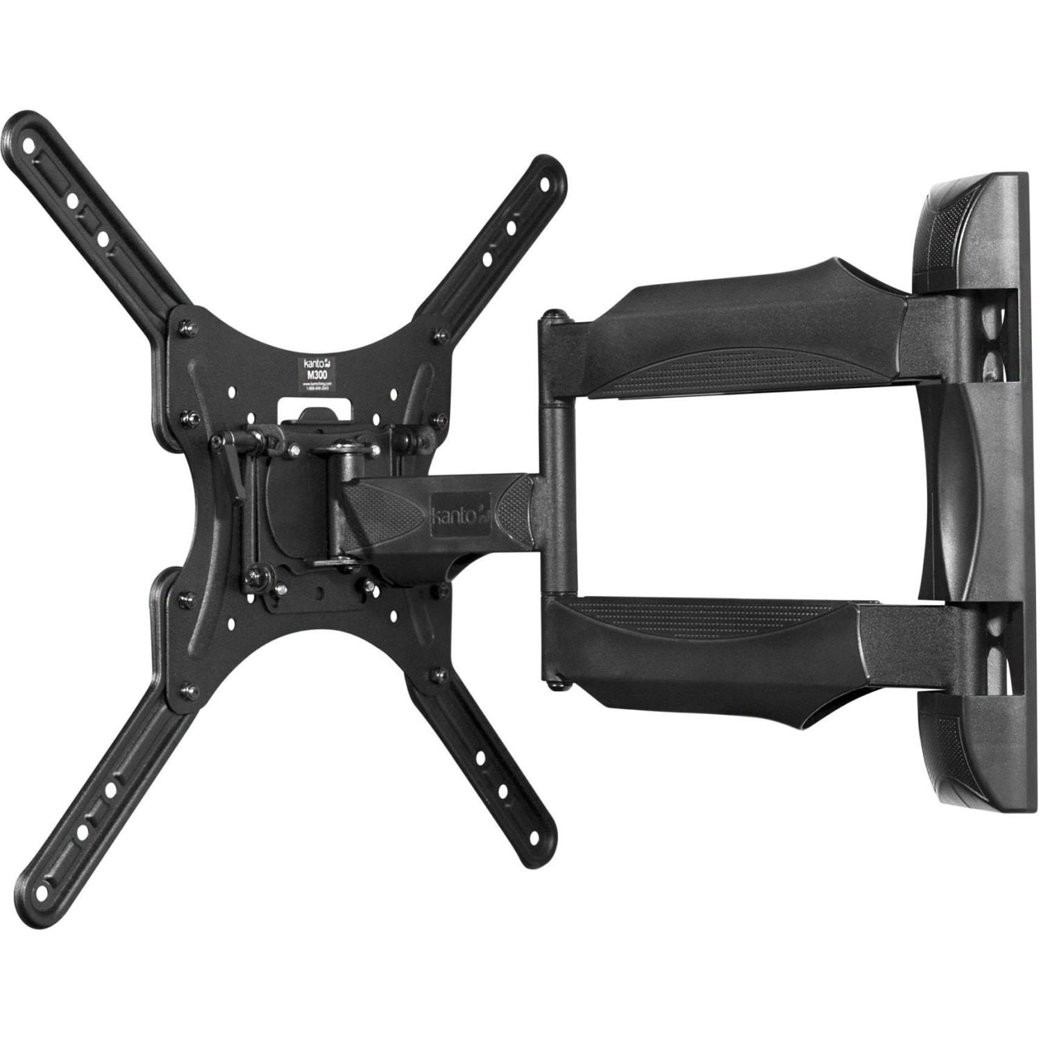 Kanto M300 Wall Mount for TV - Black - 1 Display(s) Supported - 55in Screen Support - 80 lb Load Capacity - 400 x 400, 200 x 200, 100 x 100, 200 x 100, 200 x 300, 200 x 400, 300 x 200, 300 x 300, 400 x 200, 150 x 100, 200 x 150 - Steel - 1 - Image 4