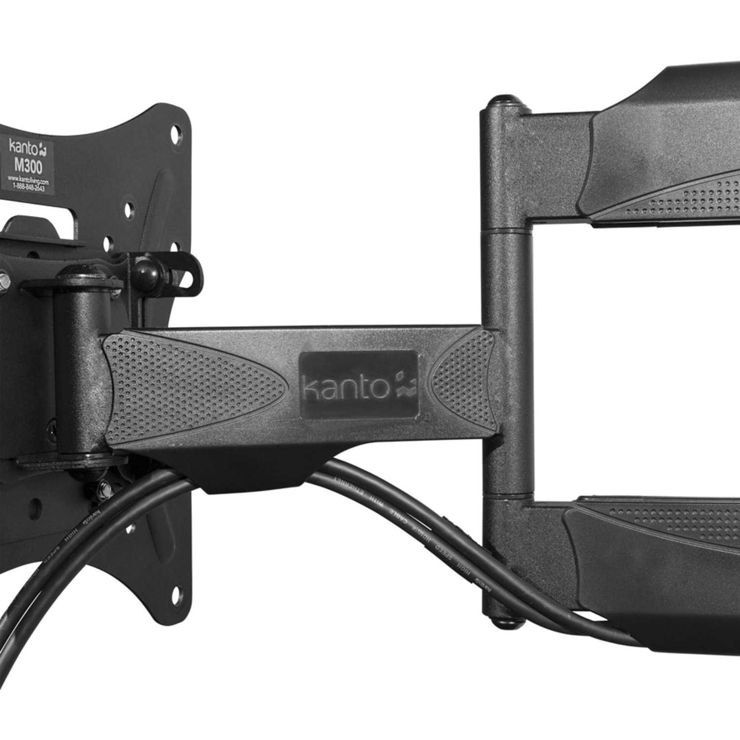 Kanto M300 Wall Mount for TV - Black - 1 Display(s) Supported - 55in Screen Support - 80 lb Load Capacity - 400 x 400, 200 x 200, 100 x 100, 200 x 100, 200 x 300, 200 x 400, 300 x 200, 300 x 300, 400 x 200, 150 x 100, 200 x 150 - Steel - 1 - Image 6