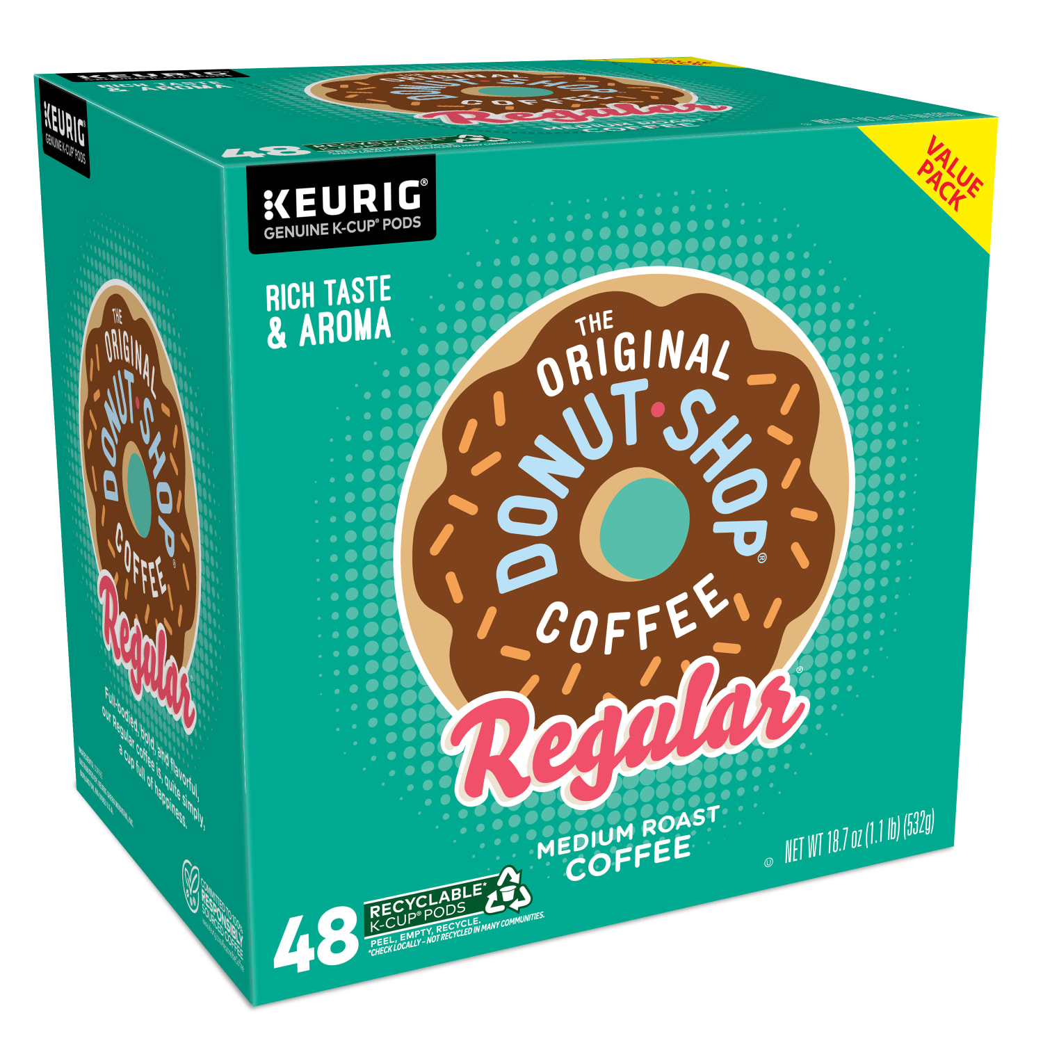 The Original Donut Shop Single-Serve Coffee K-Cup, Medium Roast, Carton Of 48 - Image 3