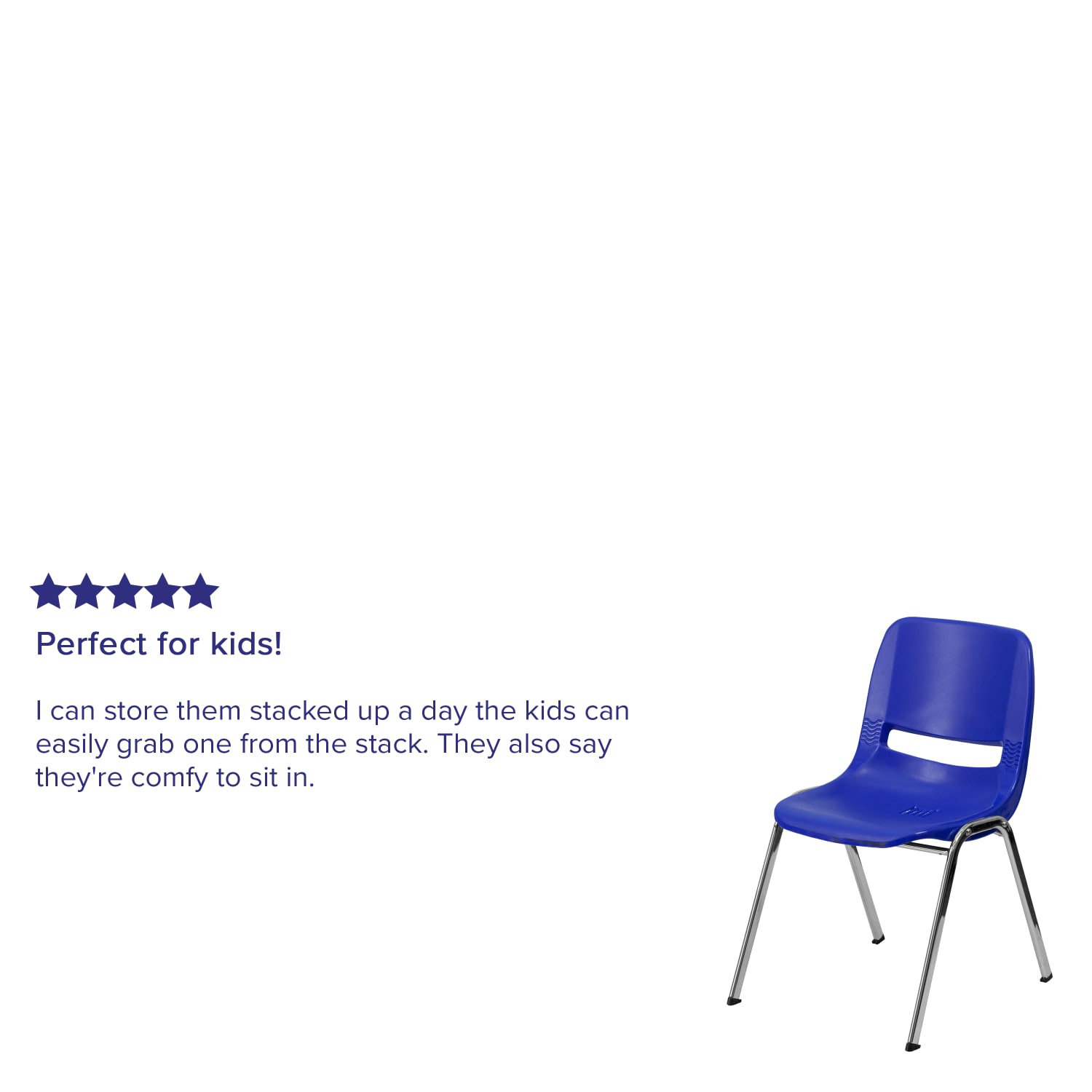 Flash Furniture Kids HERCULES 440lb Capacity Ergonomic Shell Stack Chair With 14in Seat Height NavyChrome PopularChairscom Flash Furniture Kids HERCULES 440 lb Capacity Ergonomic Shell Stack Chair With 14in Seat Height NavyChrome PopularChairscom