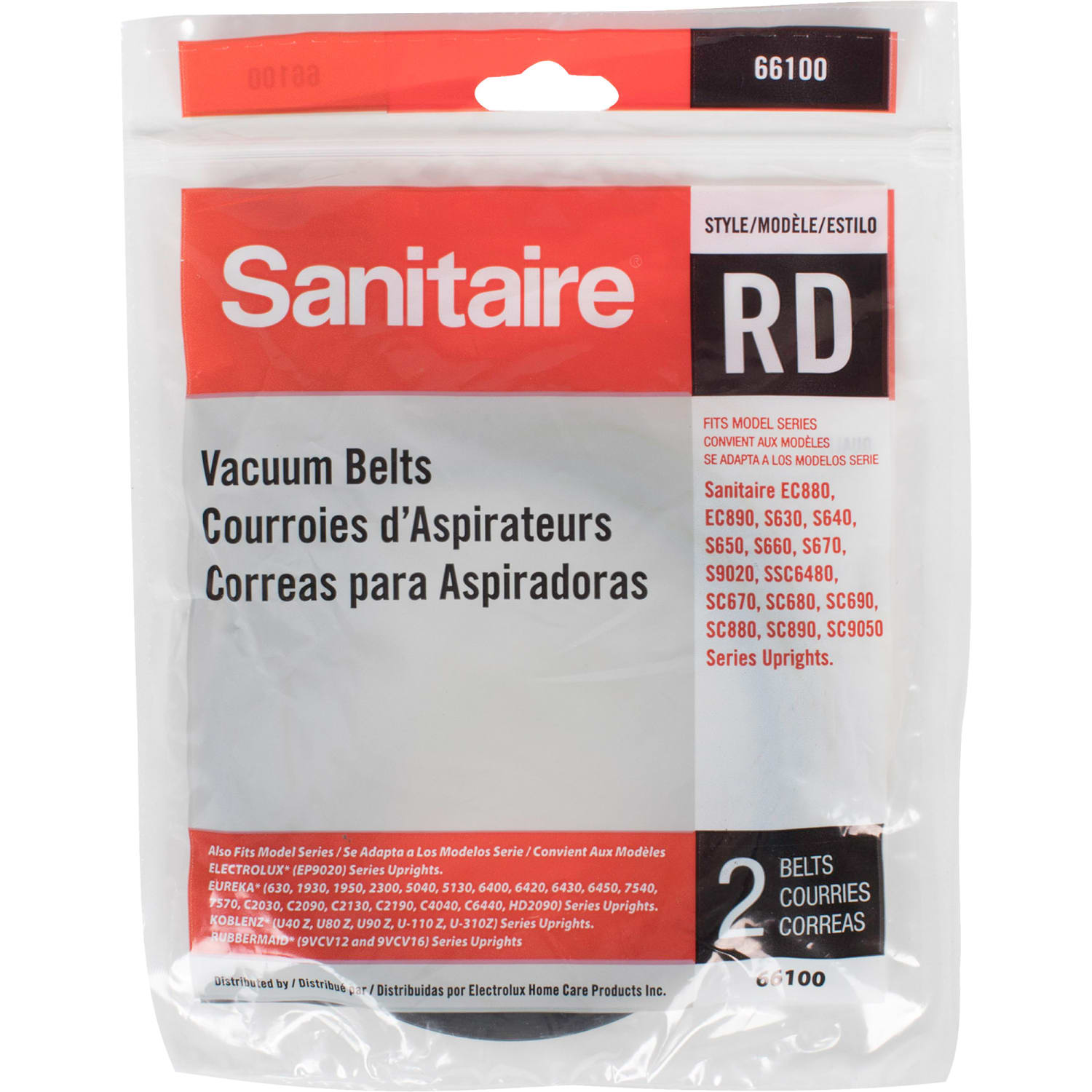 Sanitaire Style RD Vacuum Belt - 2/Pack - Black - Image 3