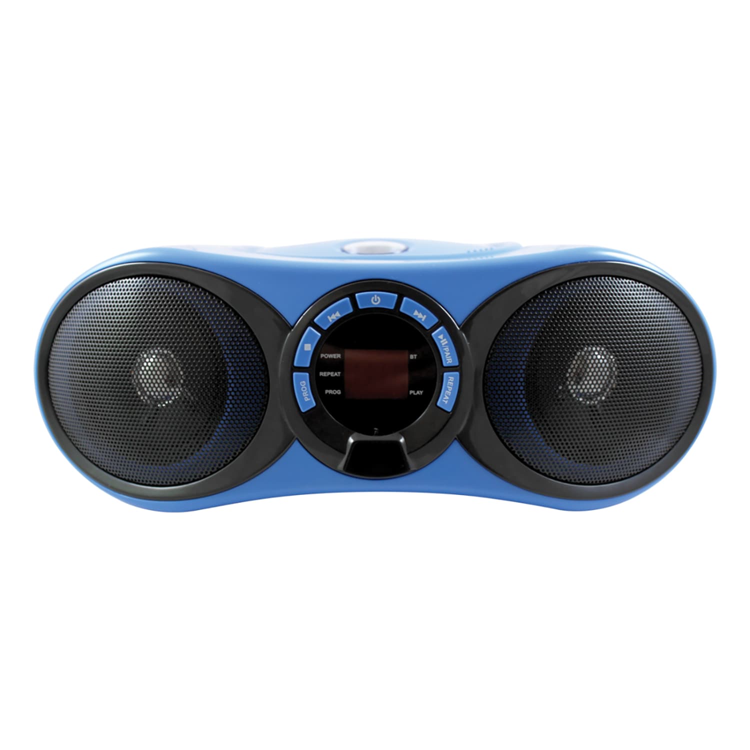 HamiltonBuhl AudioMVP HECHB100BT2 CD Boombox With FM Radio And Bluetooth Receiver, 8.5inH x 11.8inW x 4.5inD, Blue - Image 4