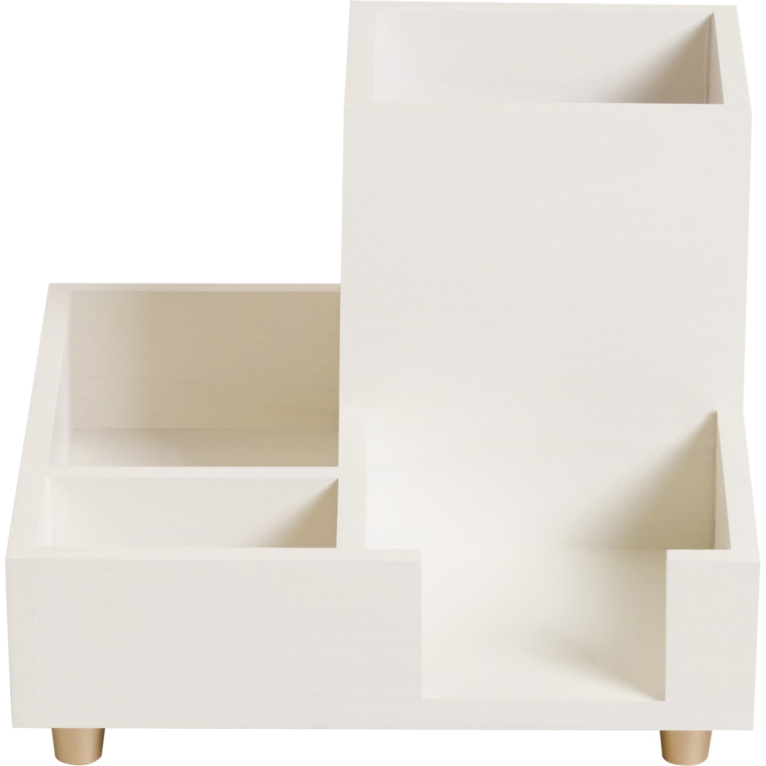 U Brands Juliet Collection Compartment Cup, 4-1/2inH x 6inW x 6inD, White - Image 3