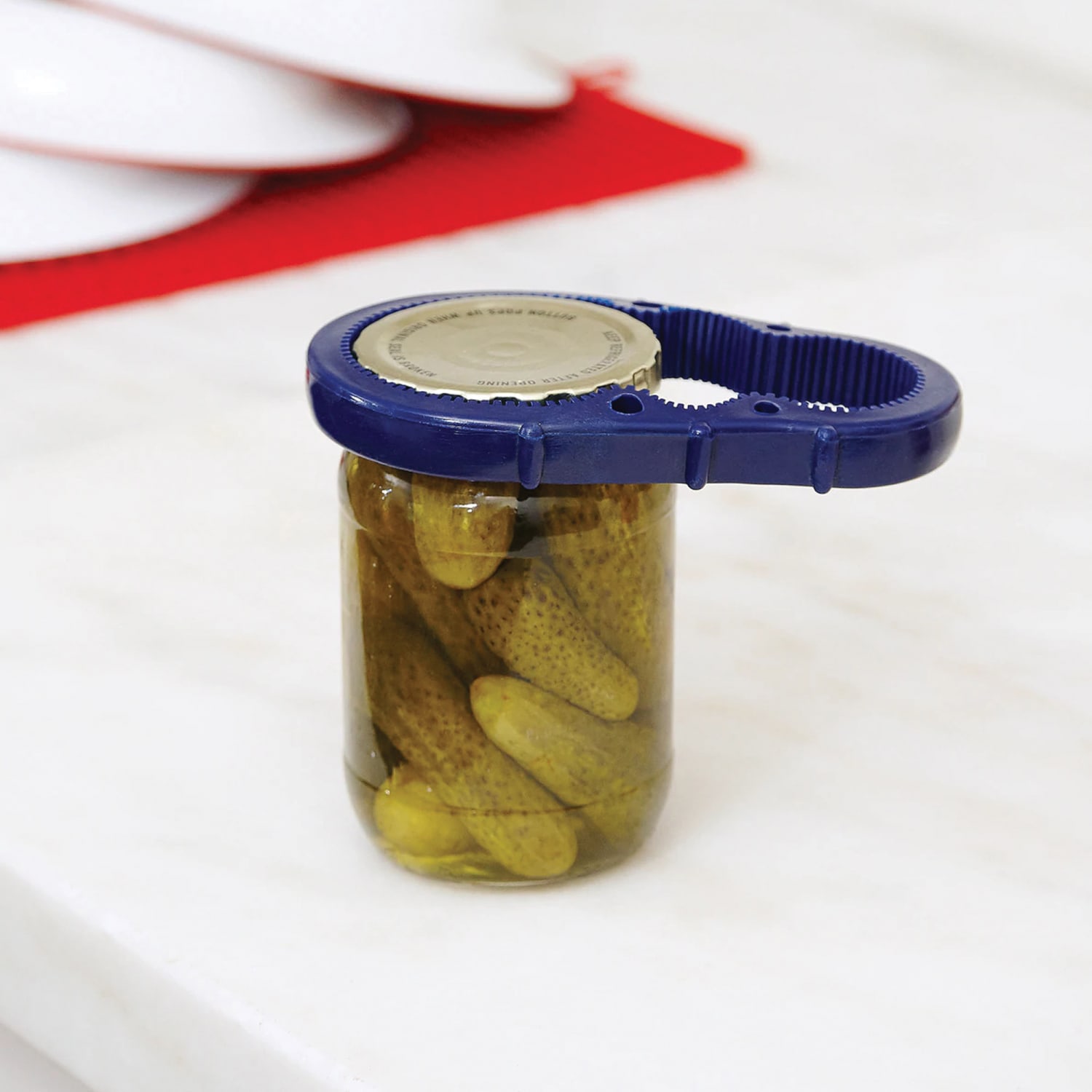 Better Houseware Adjustable Rubber Non-Slip Jar Gripper, Blue - Image 4