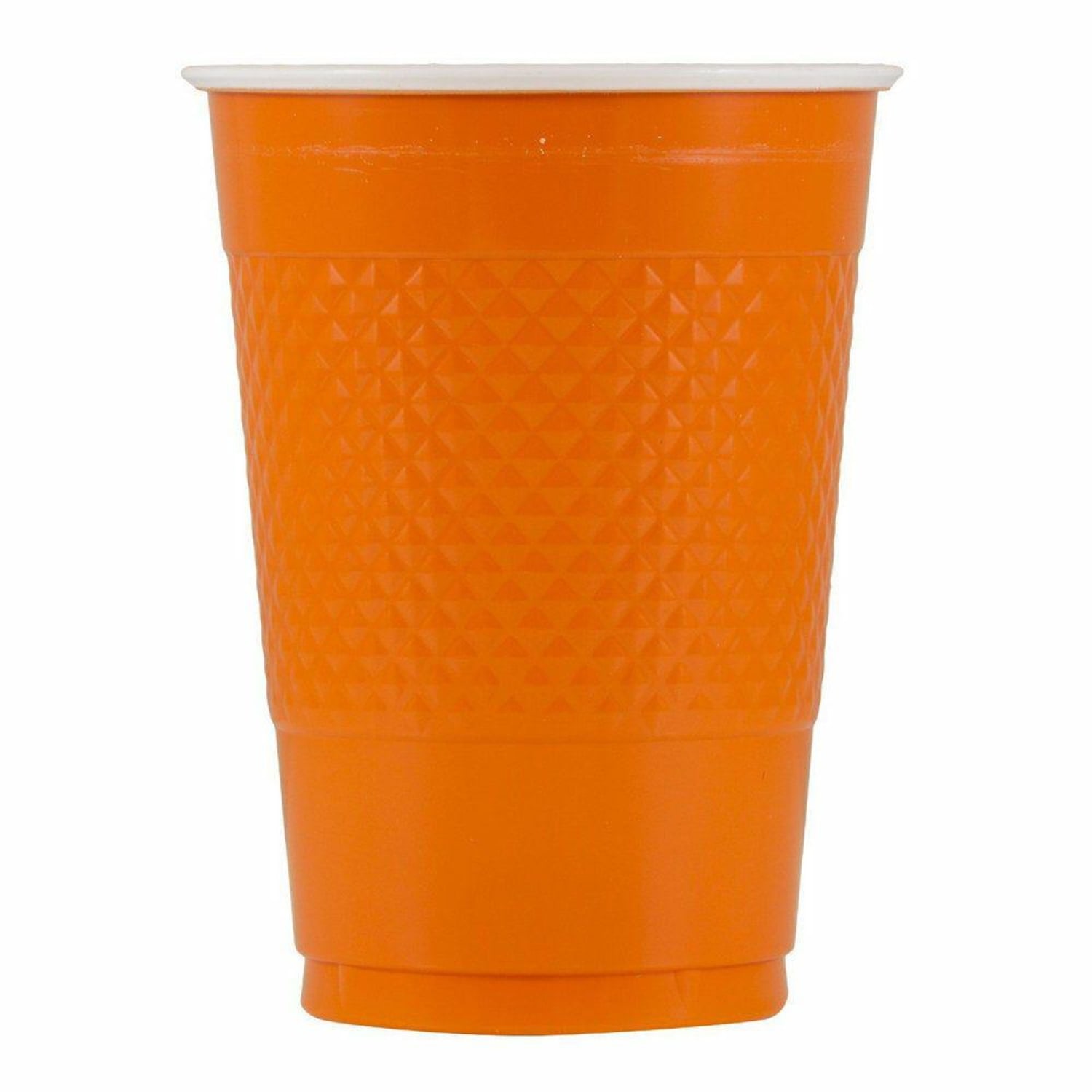 JAM PAPER Plastic Party Cups, 16 oz, Orange, 20 Glasses/Pack - Image 3