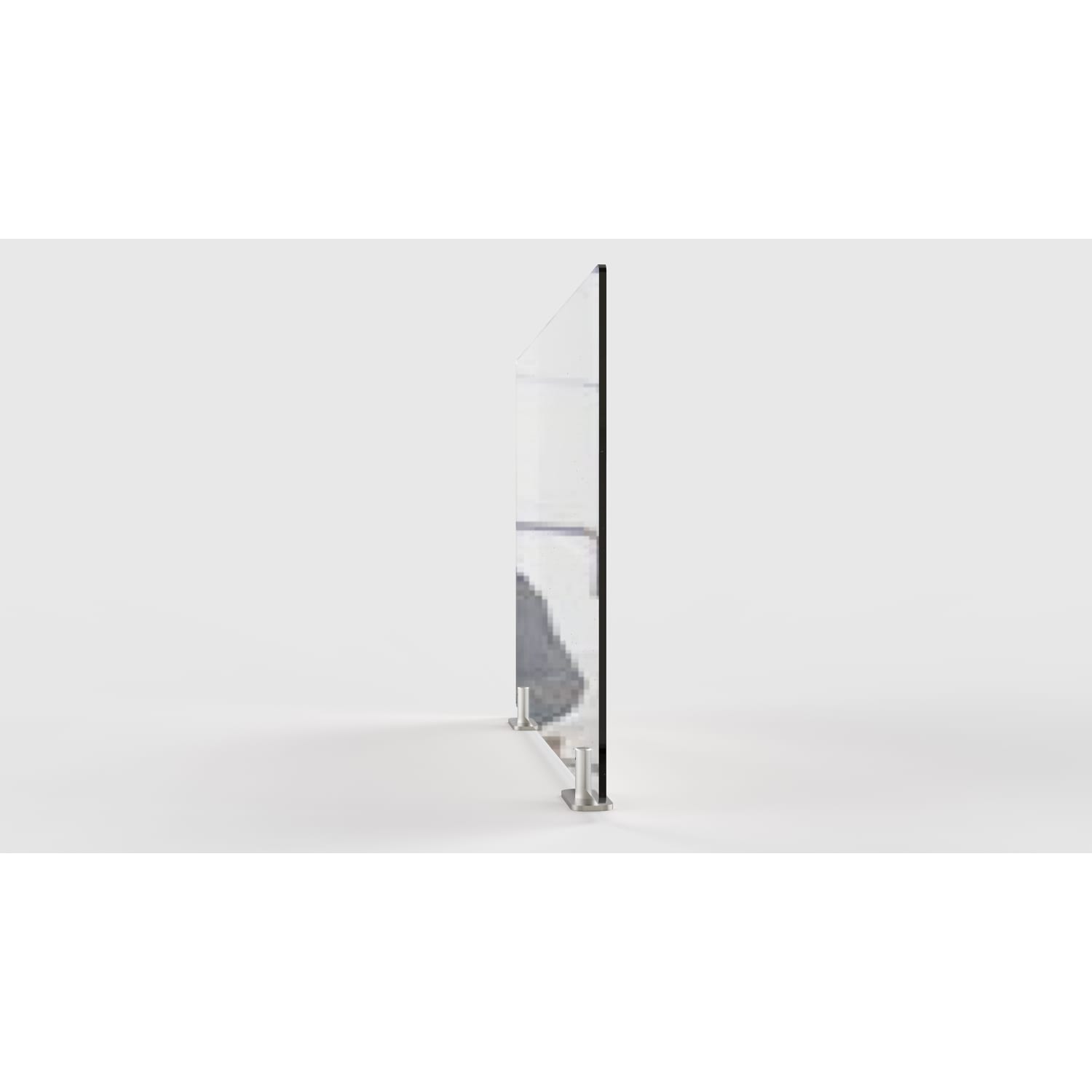 Ghent Partition Extender, With Tape, 24inH x 24inW x 1-1/2, Clear - Image 5