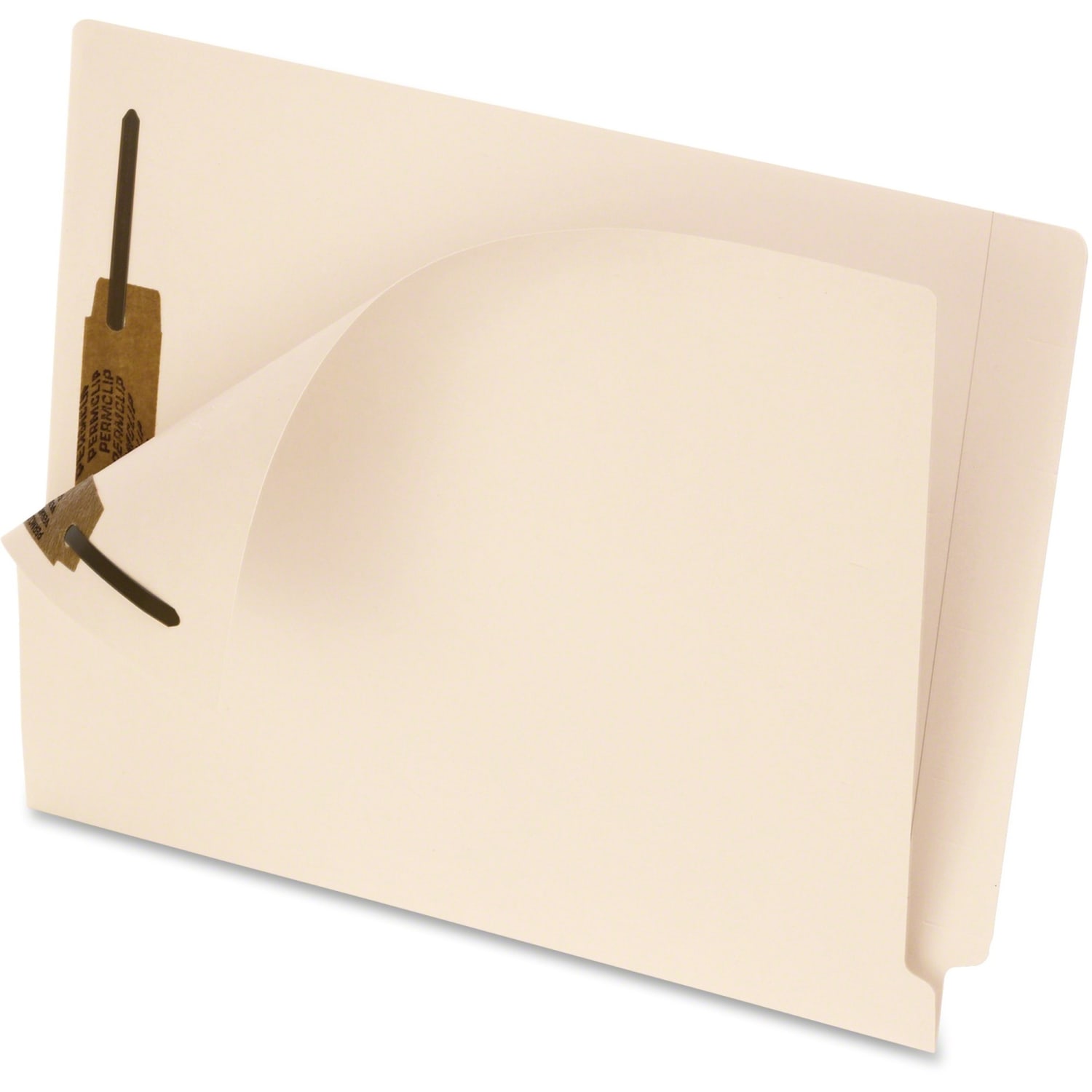 Pendaflex Smart Shield End-Tab Fastener Folders, Letter Size, Manila, Pack Of 50 Folders - Image 3