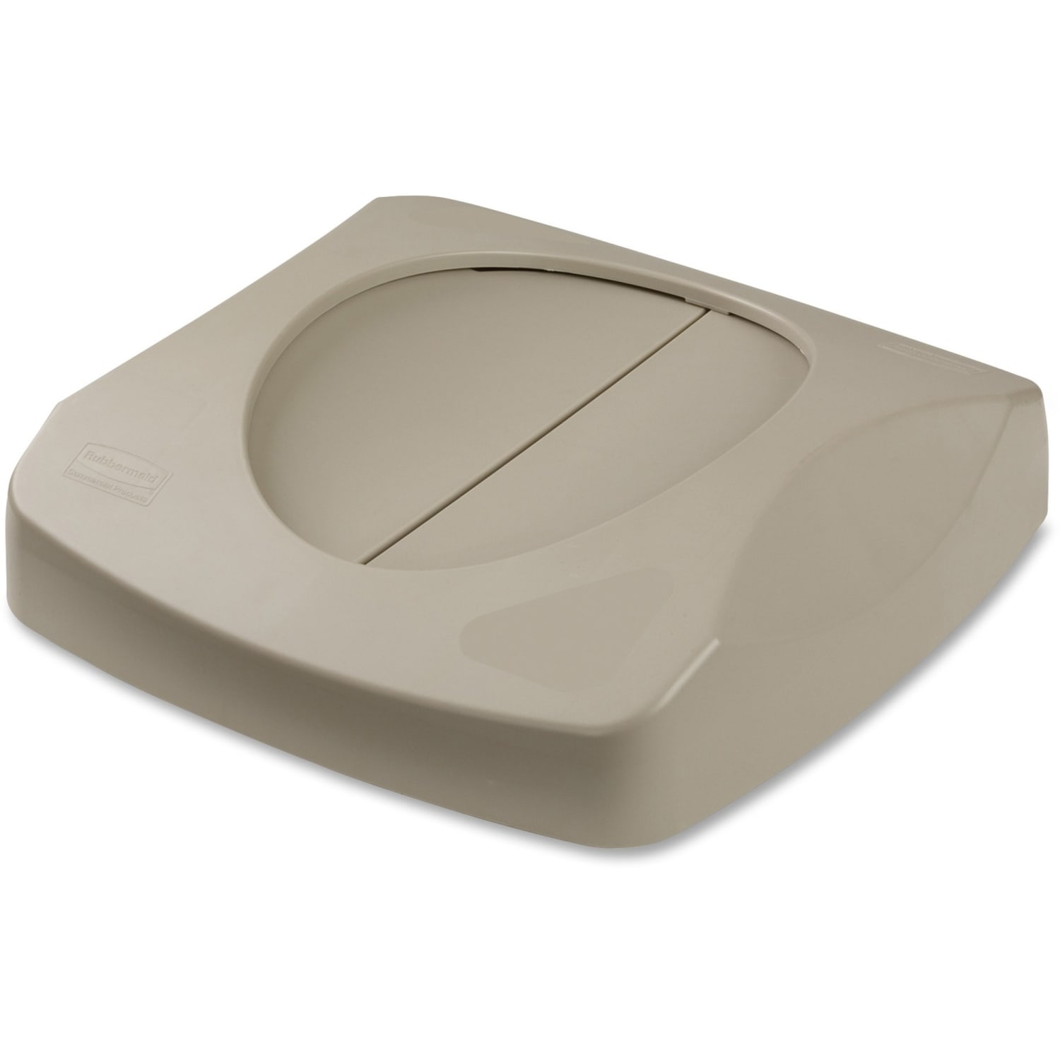 Rubbermaid Tilt Top For Square Waste Container, 31 1/2in x 24in x 24in, Beige - Image 3