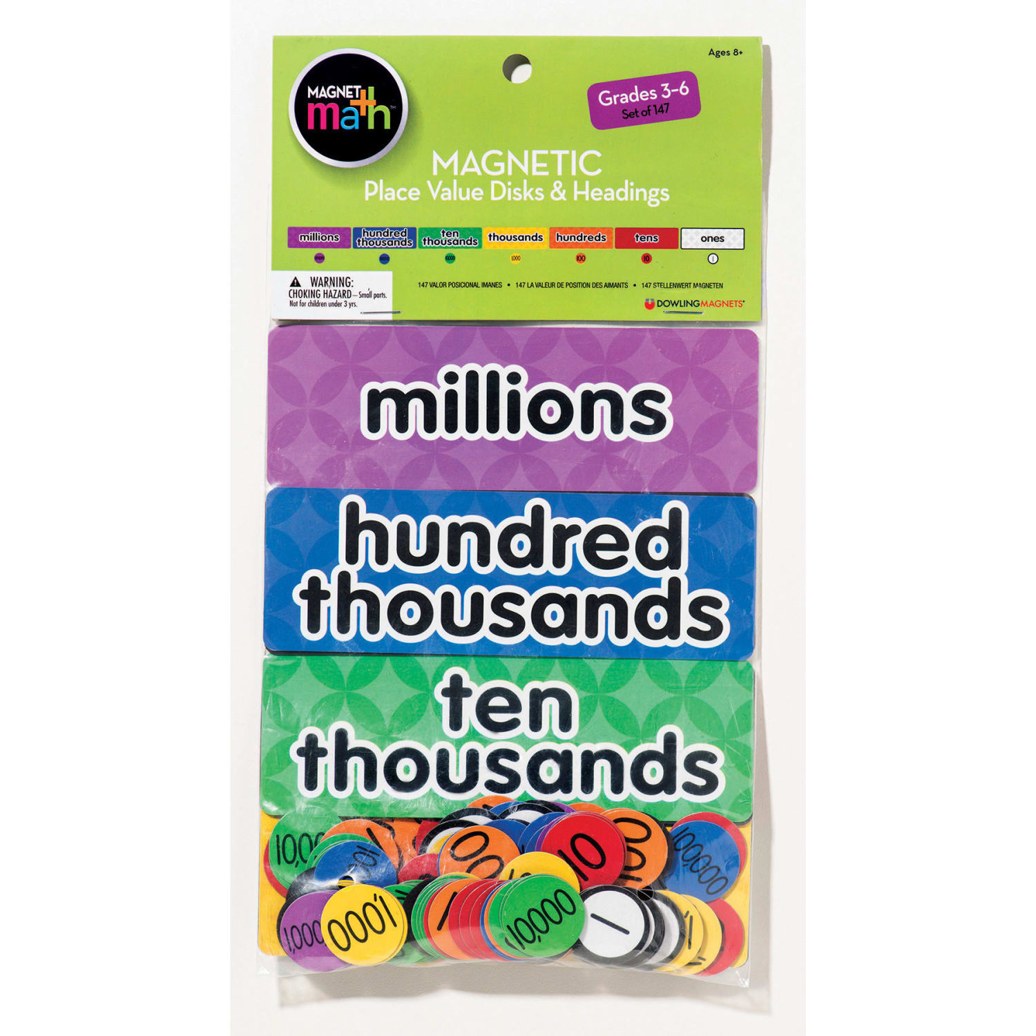 Dowling Magnets Magnetic Place Value Disks & Headings Bundle - Image 5