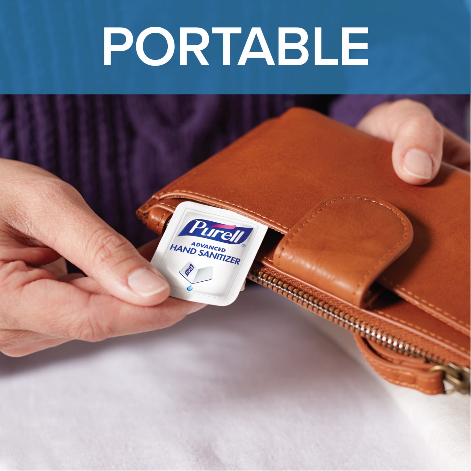 Purell Singles Advanced Hand Sanitizer Individual Single-Use Packets, 0.04 oz (1.2 mL), Case Of 2,000 Packets - Image 6