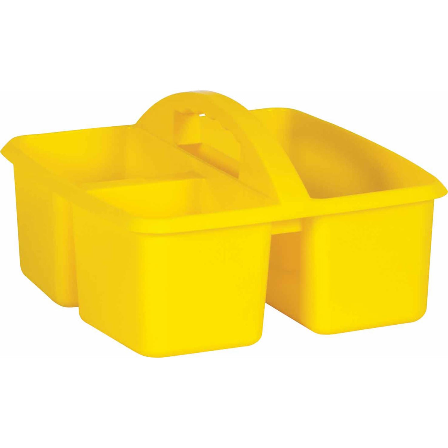 Teacher Created Resources Plastic Storage Caddies, 5-1/4inH x 9-1/4inW x 9inD, Yellow, Pack Of 6 Caddies - Image 3