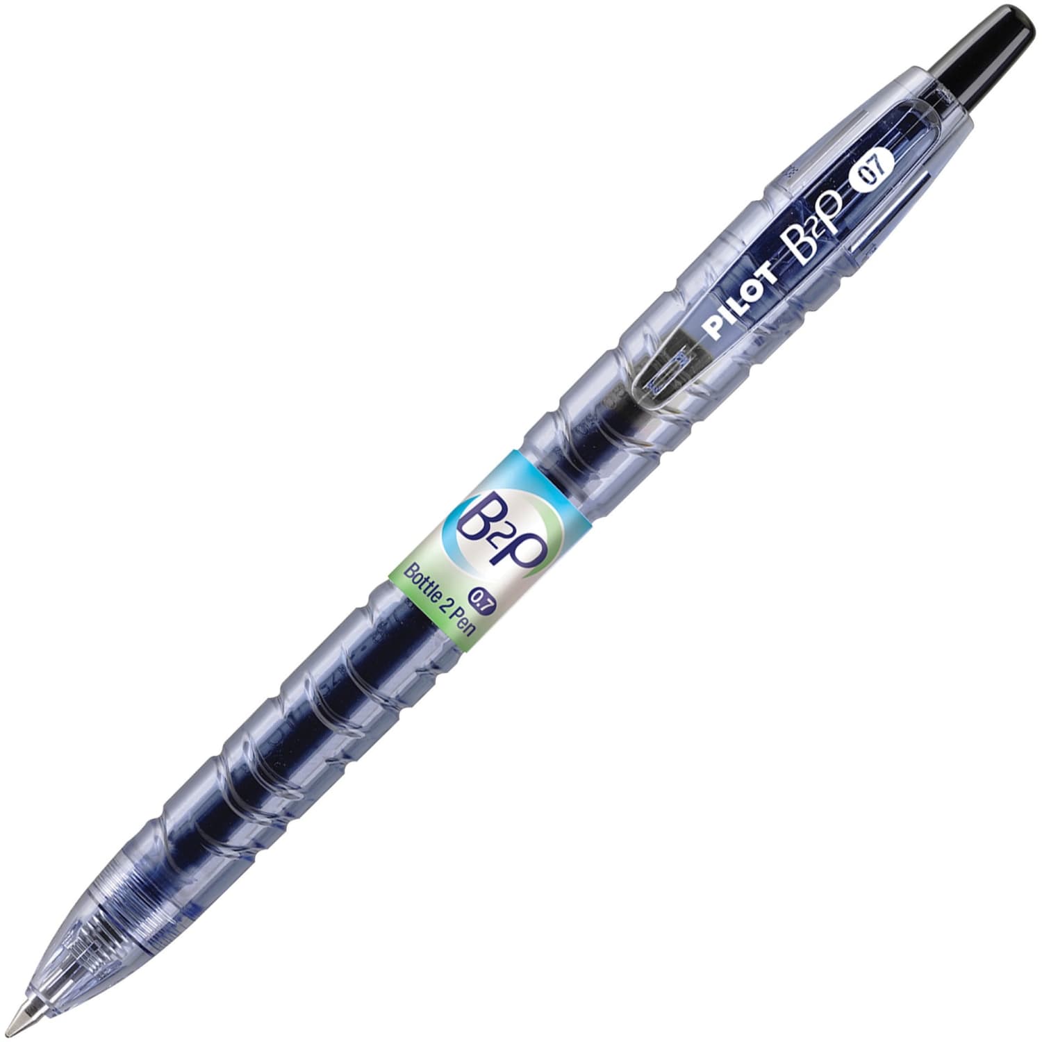 Pilot "Bottle to Pen" B2P Retractable Gel Pens, Fine Point, 0.7 mm, 89% Recycled, Translucent Barrel, Black Ink, Pack Of 12 - Image 4