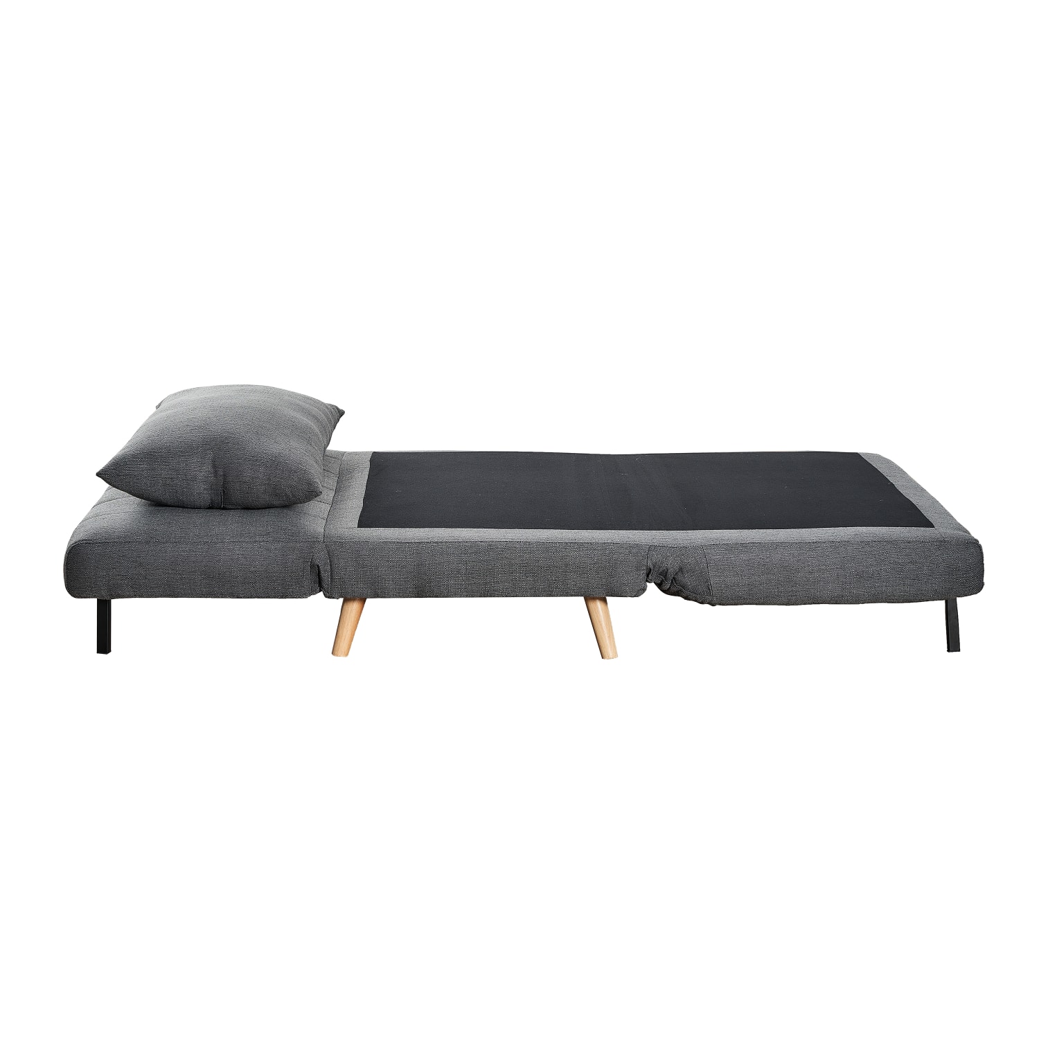 Flash Furniture Shaw Convertible Tri Fold Fabric Sleeper Guest Chair Dark Gray PopularChairscom