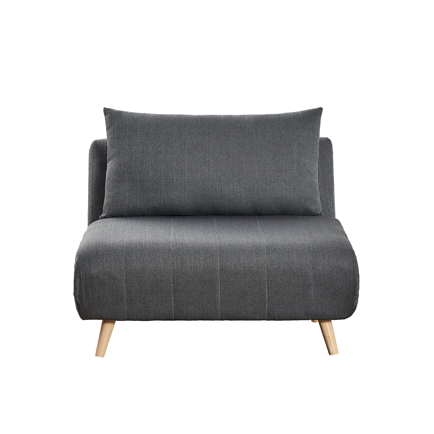 Flash Furniture Shaw Convertible Tri Fold Fabric Sleeper Guest Chair Dark Gray PopularChairscom
